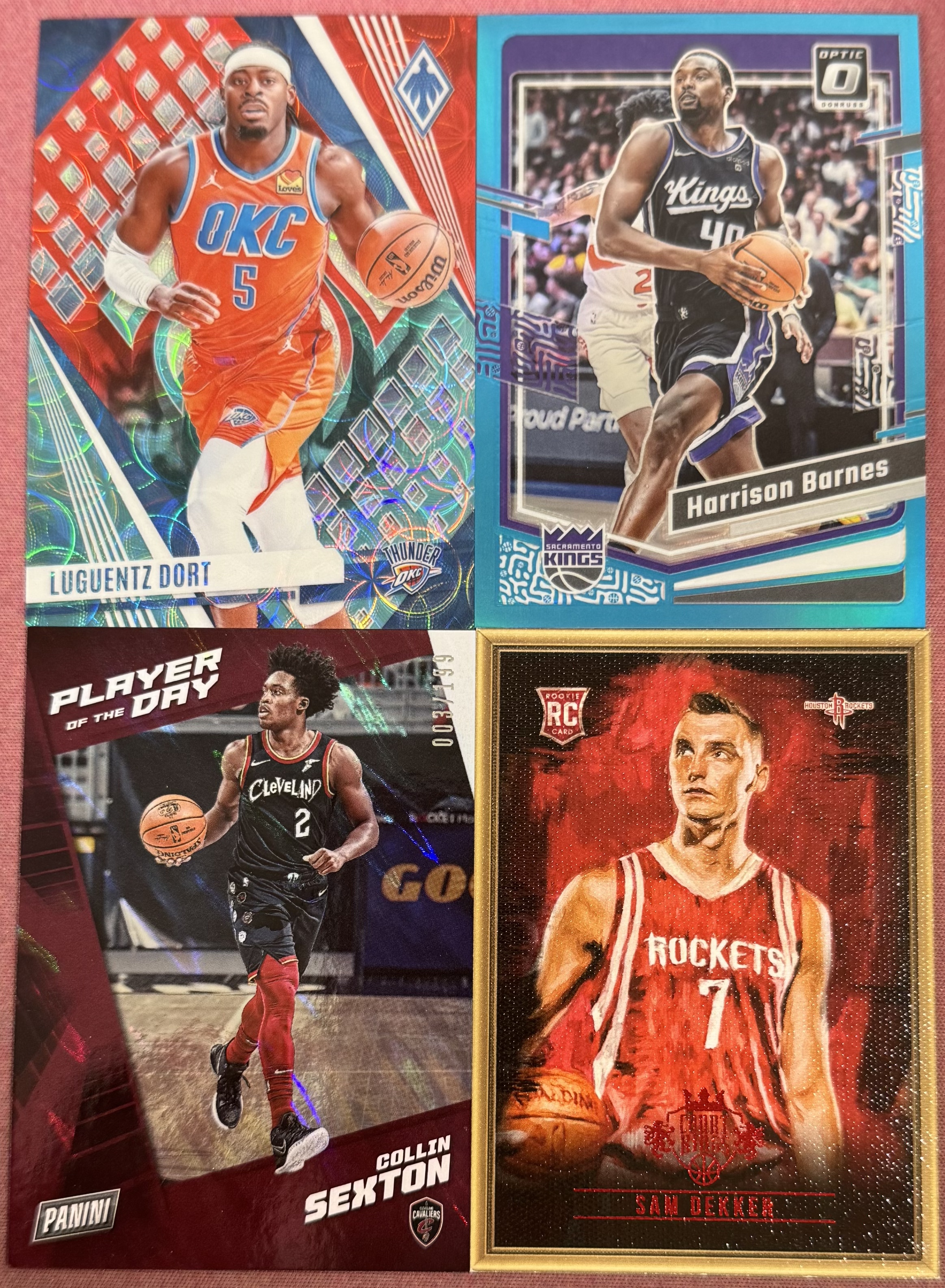 2025-26 Panini 多系列 多人 帕尼尼 塞克斯顿 等一图4张带编打包LOT 不保卡品#46(CX)