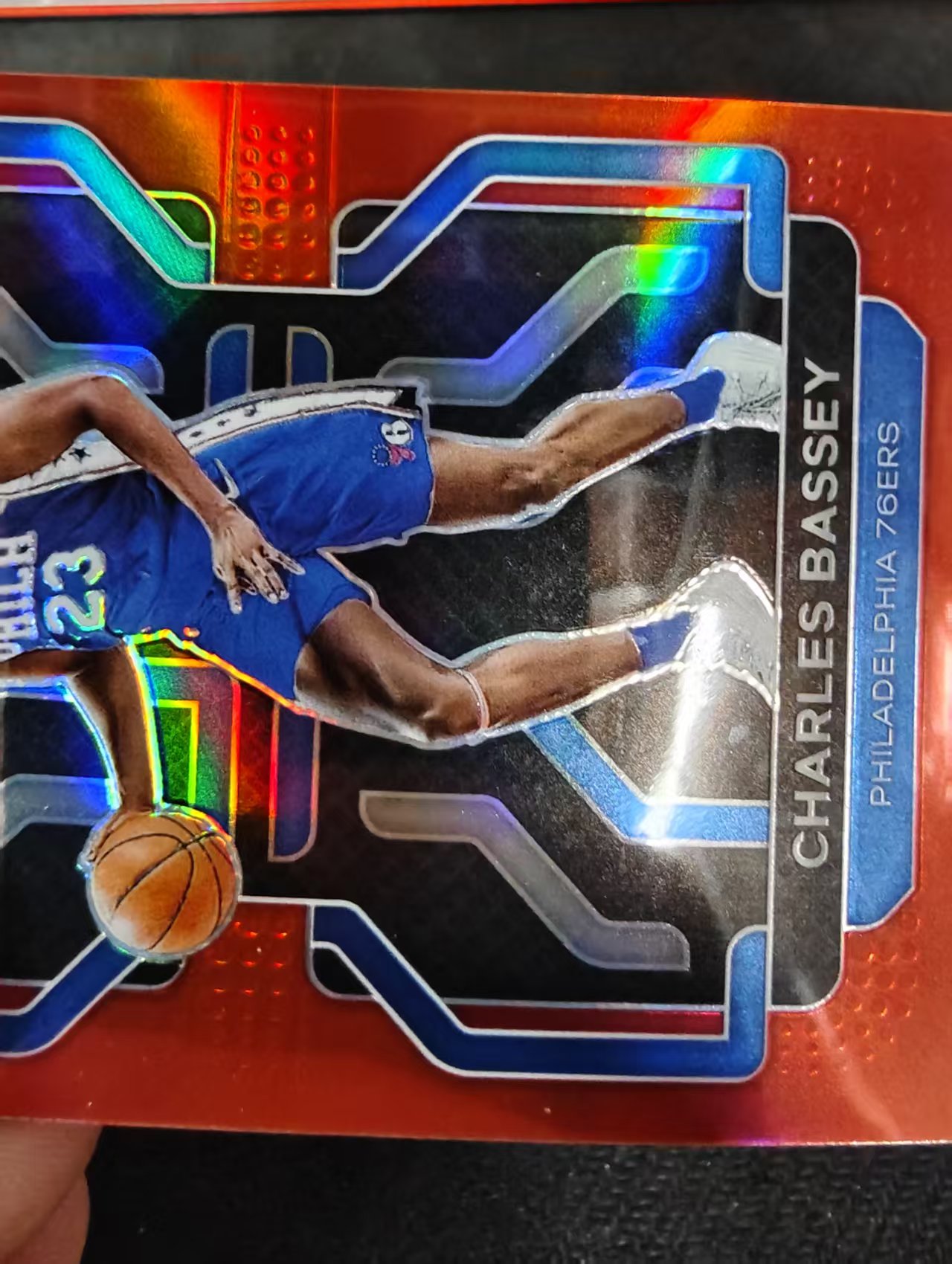 2021-22 Panini Prizm Charles Bassey RC 76人 查尔斯 巴锡 新秀 红折 299编 瑕疵如图