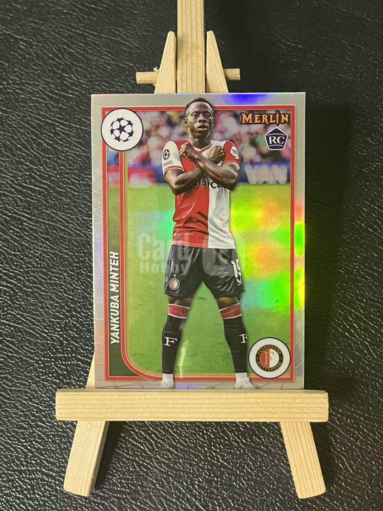 2024 Topps merlin Yankuba Minteh RC 扬库巴 明特 新秀 费耶诺德 欧冠 银折 实卡精美 卡品如图 LZ5