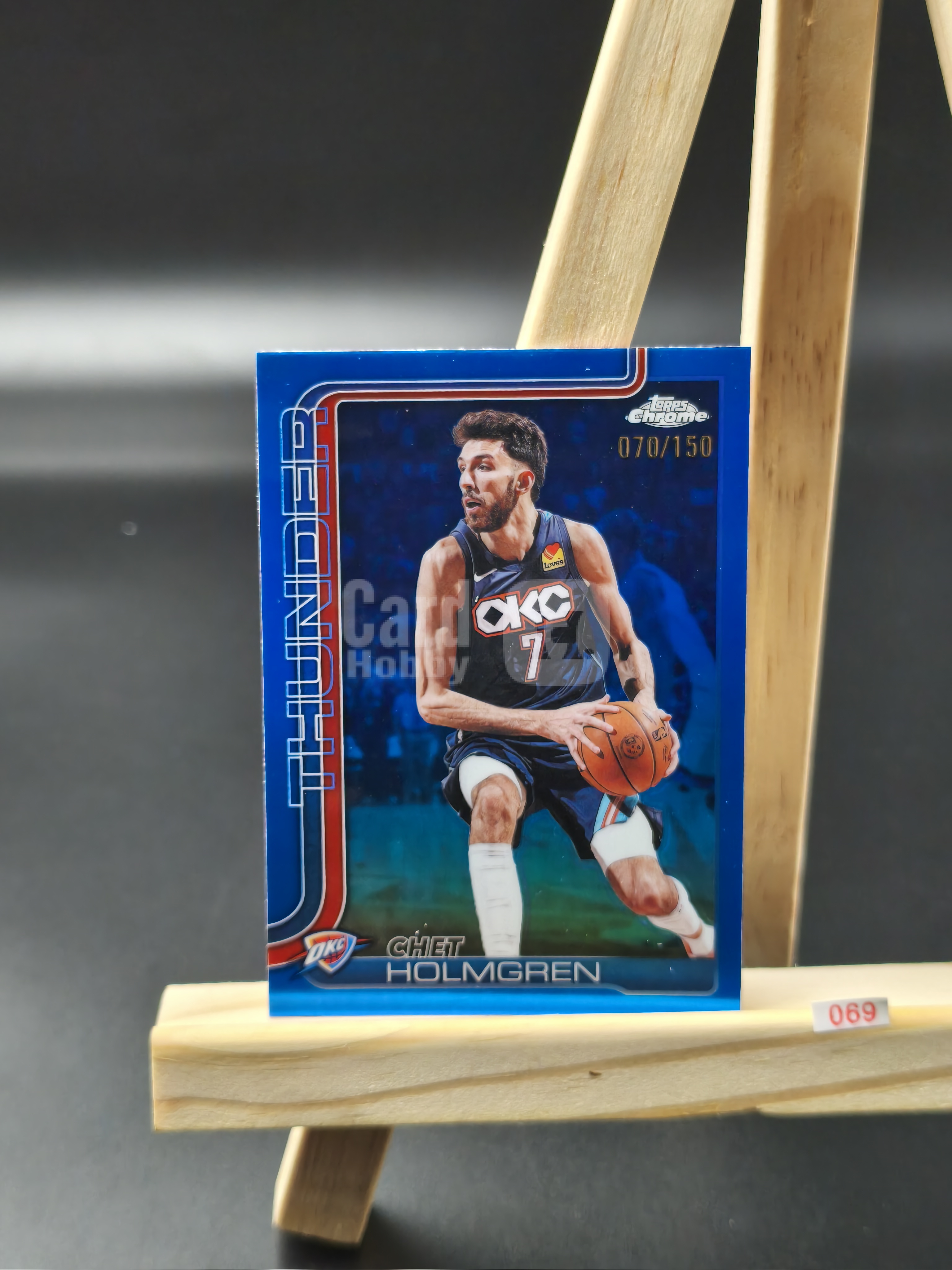 【鹰歌拍卖】切特 霍姆格伦 Holmgren 蓝色折射 070/150编|2026 Topps Chrome Update 雷霆 独角兽 盖帽王 全明星 凑套必备 不保卡品 #平