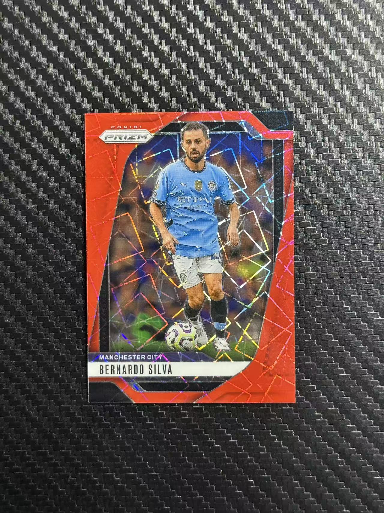 2024-25 Panini Prizm Bernardo Silva 英超 PZ 曼城 贝尔纳多 席尔瓦 红镭射折 27/49编 卡品如图 拍前看描述
