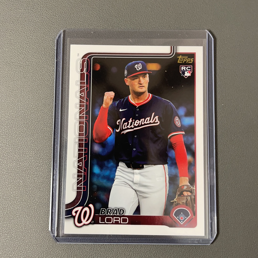 2025 Topps Update Brad Lord RC 国民 新秀 正base 变化版 金背 大比例 ssp 【9527】