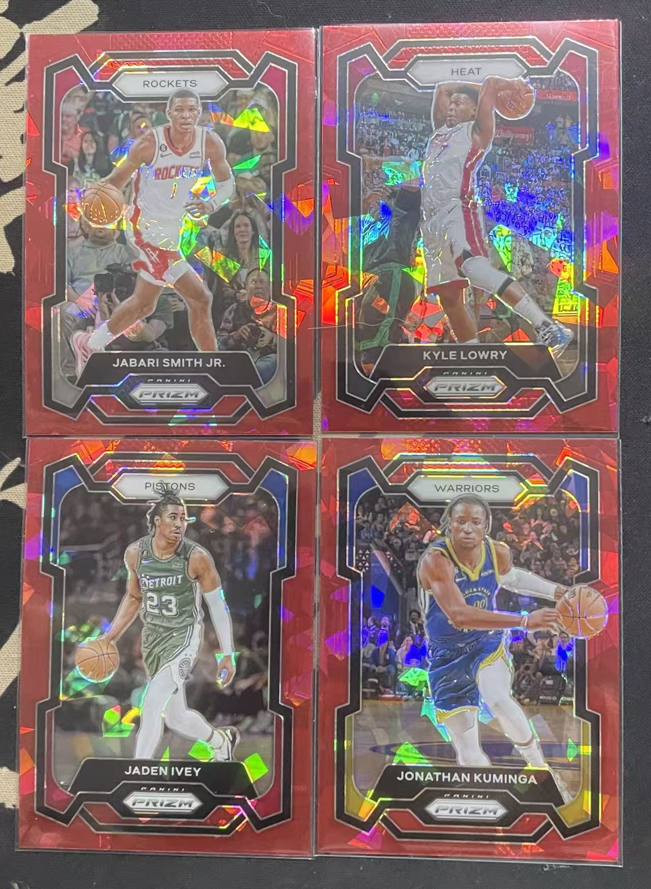 2023-24 Panini Prizm Jabari Smith Jr. 小贾巴里·史密斯 凯里·洛瑞 乔纳森·库明加 杰登·艾维 红碎冰折 折射 pz 不保卡品 打包 值得投资(猴子卡社)
