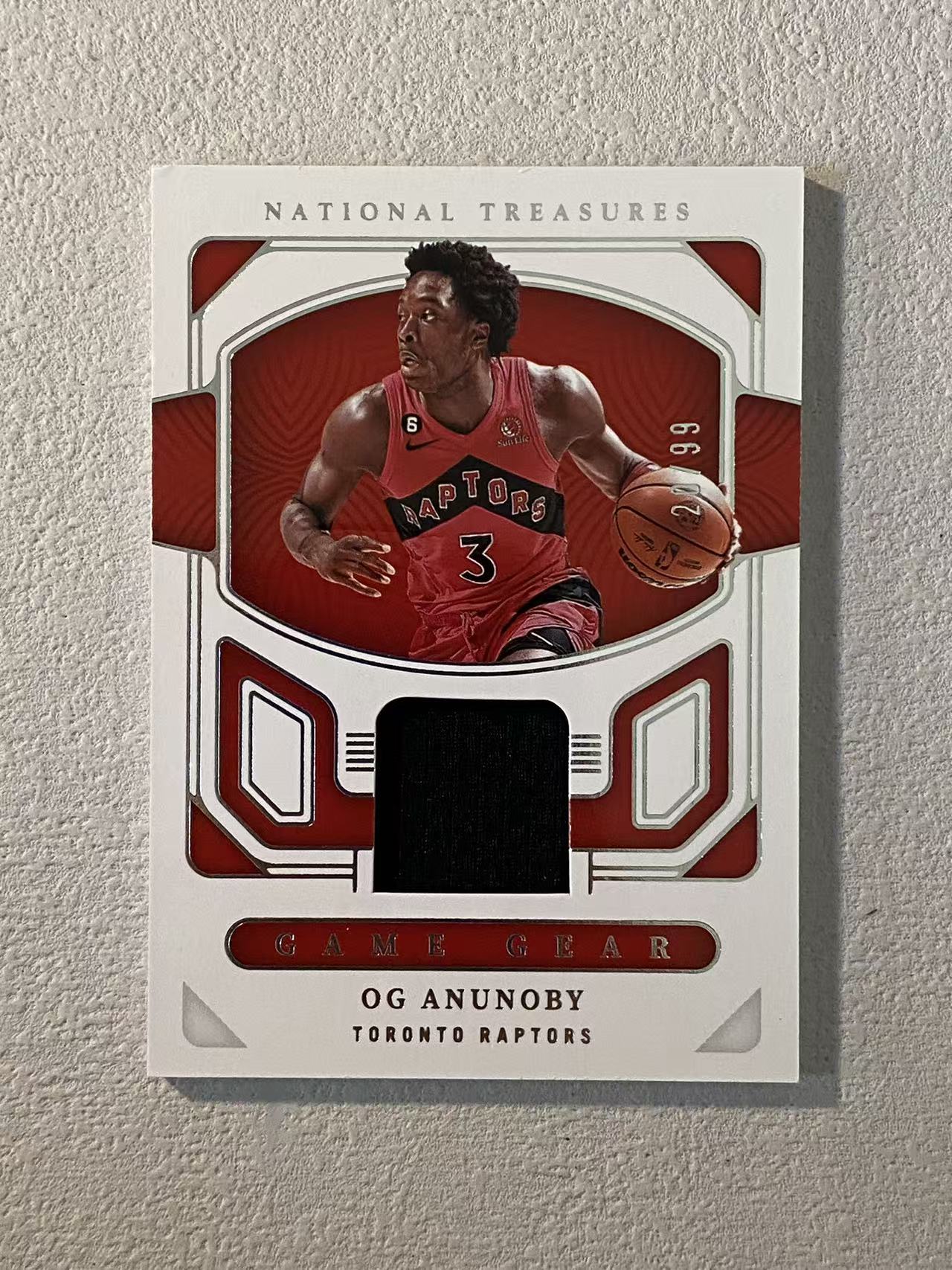 2022-23 Panini National Treasures OG Anunoby 国宝 猛龙 og 阿努诺比 /99编 球衣 物料 收藏必备