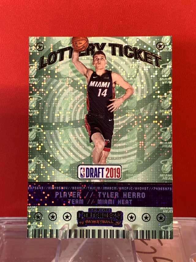 （老末精品代拍) 2019-20 Panini Contenders Tyler Herro 泰勒 希罗 热火 球票 Lottery ticket 特卡 点点折 顺丰x10