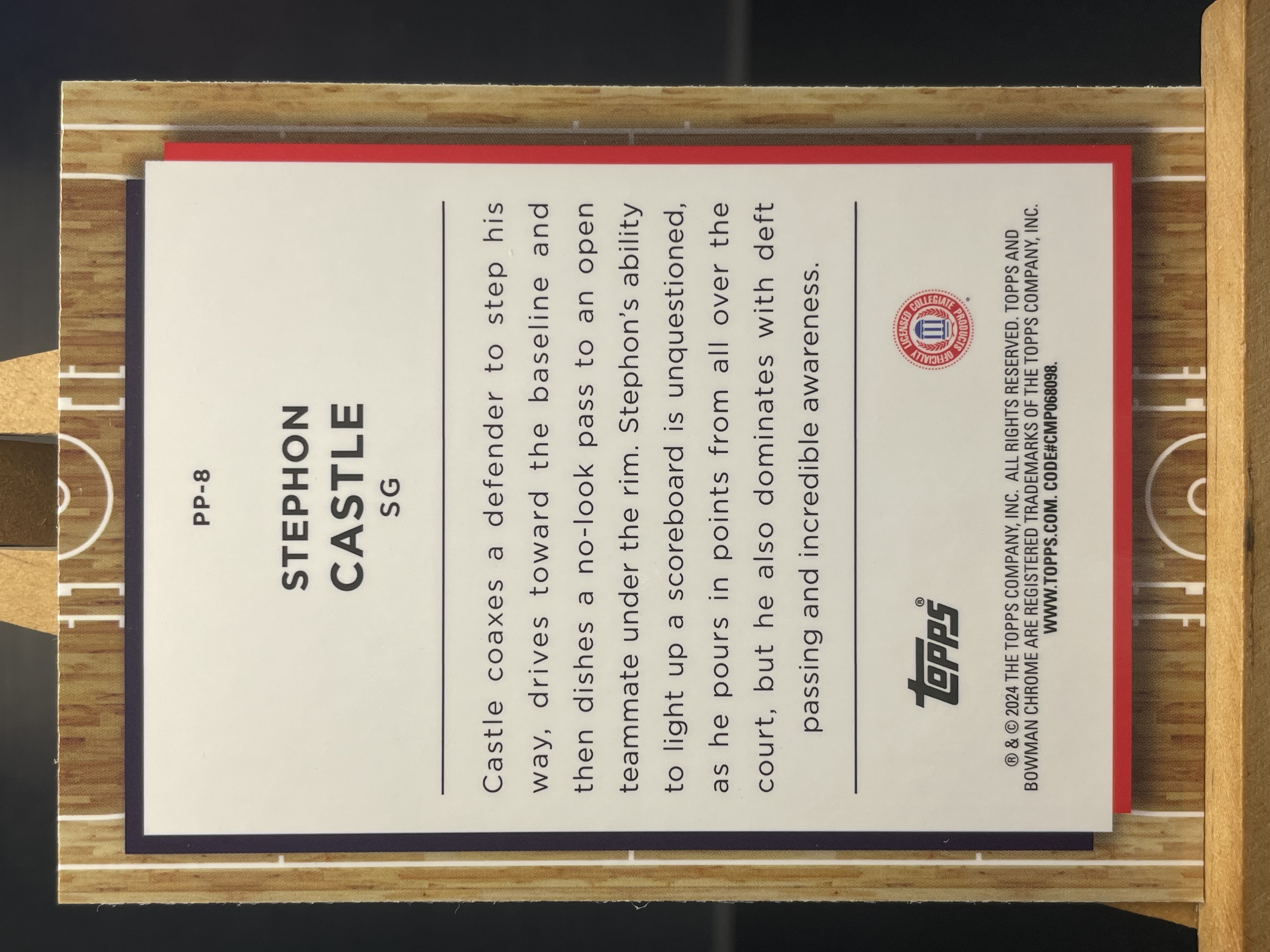 (C5) 2024 TOPPS 折射 斯蒂芬 卡斯尔 近期大热球星 收藏必备 卡品如图! ! !