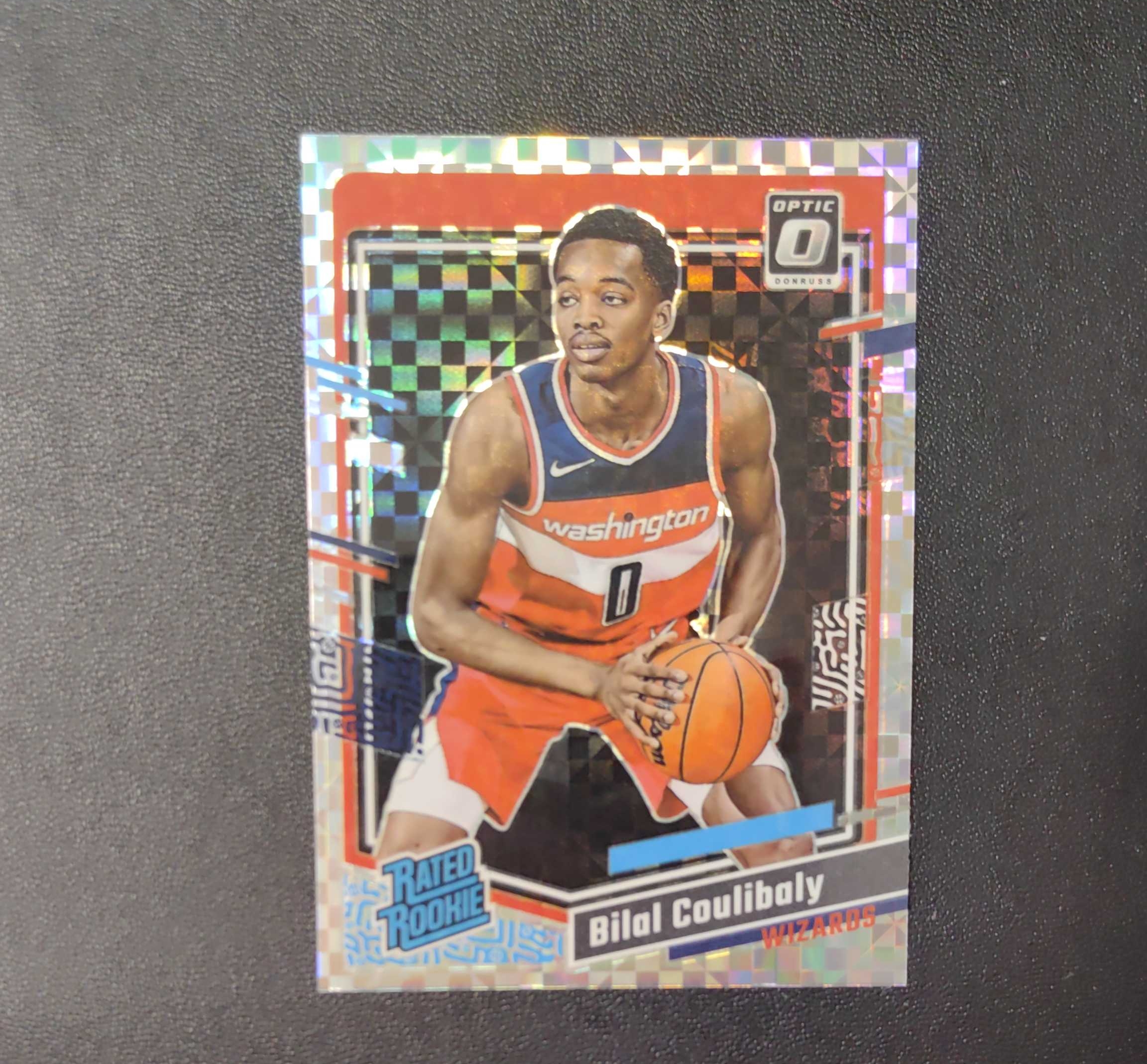 2023-24 Panini optic Bilal Coulibaly RC op 奇才 比拉尔 库利巴利 棋盘折 大比例 ssp 折射 大比例 SP 东契奇 sga 库里 文班亚马 詹姆斯
