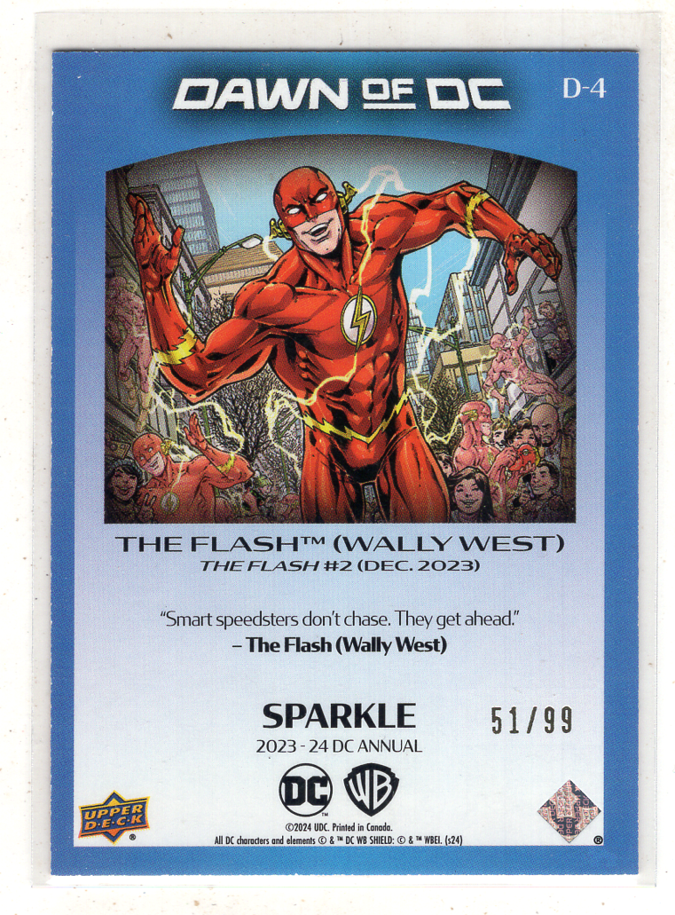 【来拆波卡】2024 Upper Deck Annual 年鉴 The Flash 闪电侠 特卡 碎点折 99编 zhang