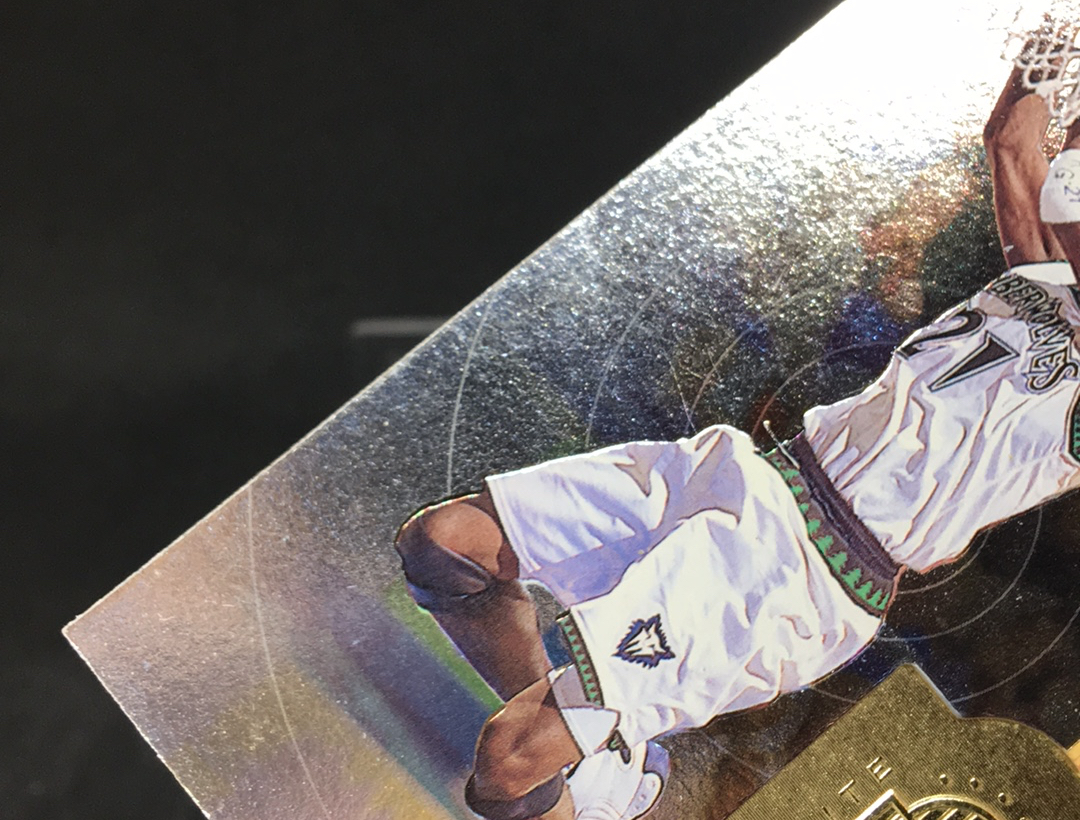 【DC拍卖】5.02(微瑕)1998-99 Upper Deck SPx Finite Kevin Garnett 明尼苏达森林狼队 #29 /5000 限量金标特卡 加内特经典收藏卡