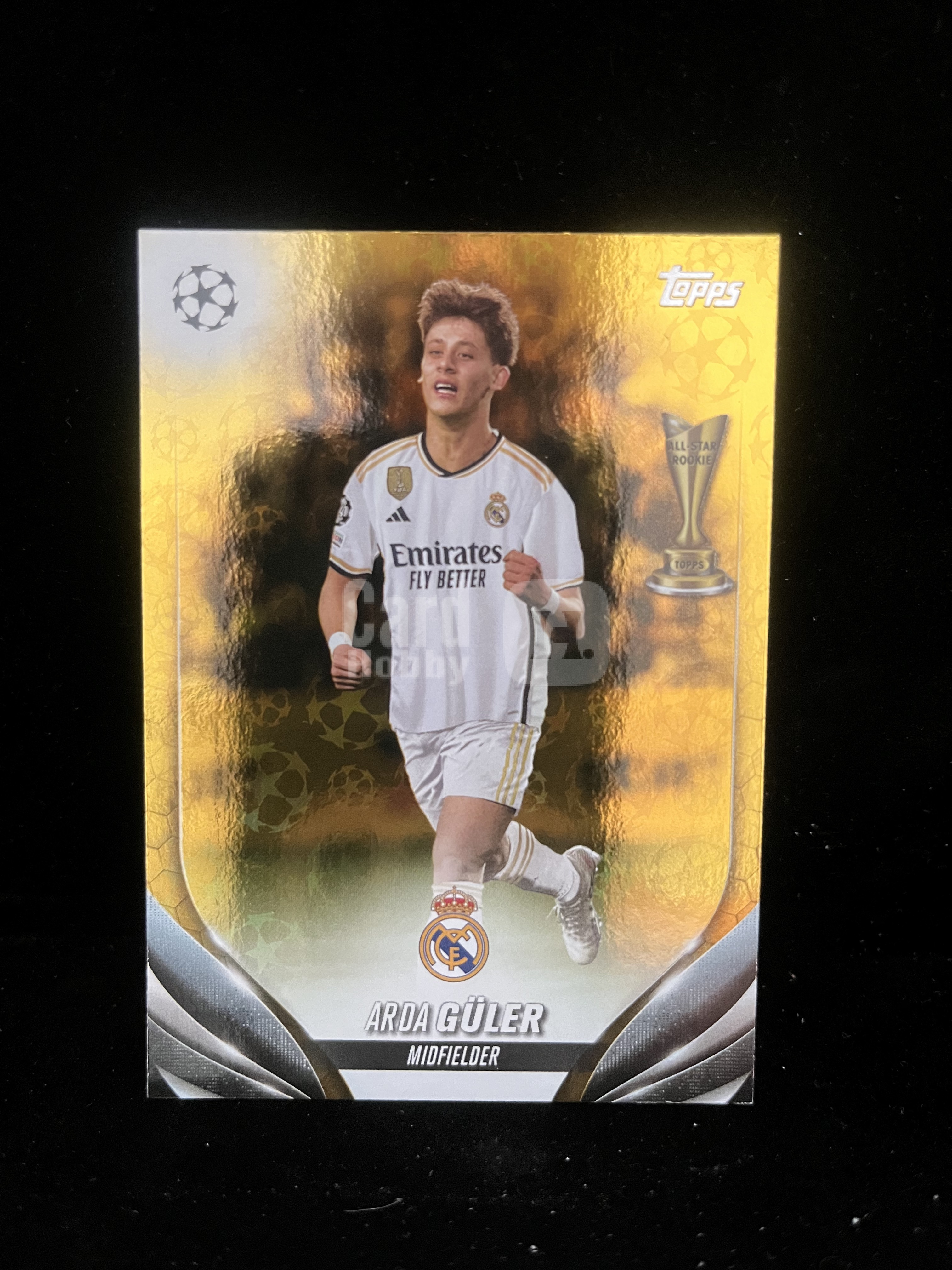 免费代拍 2024 Topps UEFA Club Competitions 欧冠 居莱尔 Arda Güler RC 金折 卡品如图#C417