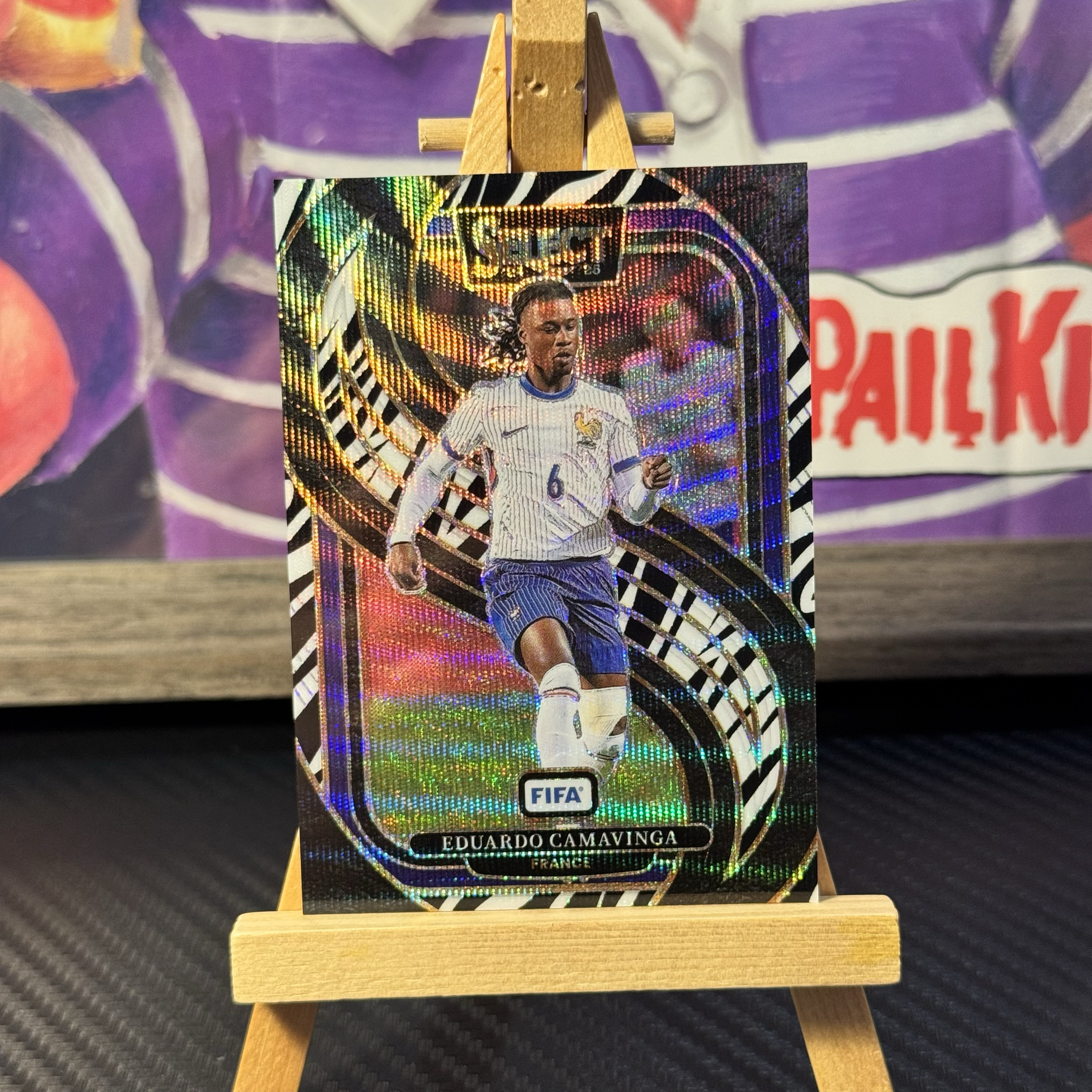 2024-25 PANINI SELECT EDUARDO CAMAVINGA 爱德华多 卡马温加 SE 二级 斑马折 大比例 皇马 法国 足球 专收必备 卡品如图