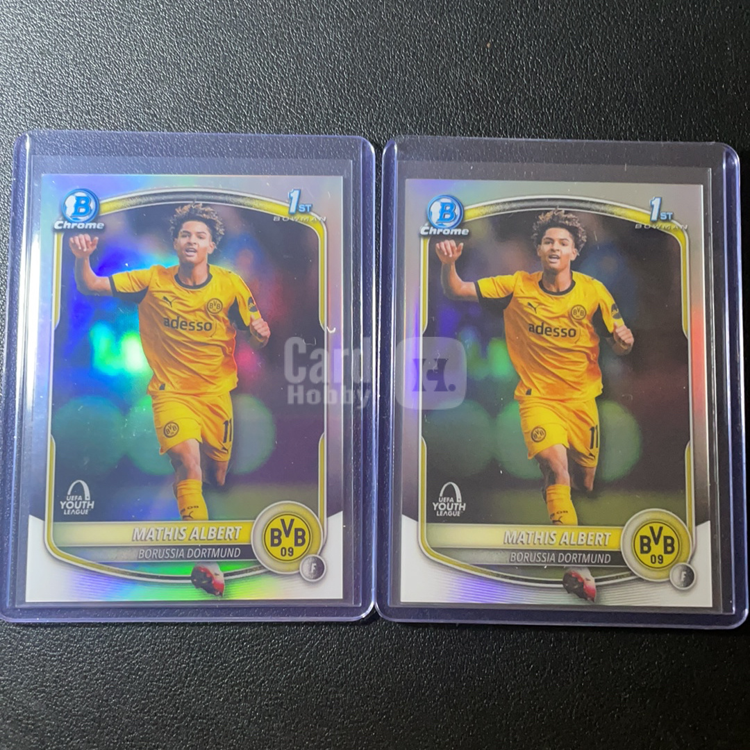【鲨鱼代卖】2026 topps chrome 欧冠 bowman  MATHIS ALBERT Rc 多特蒙德 新秀 马蒂亚斯 阿尔伯特 欧青赛 base 银折 lot不保品-SY4310