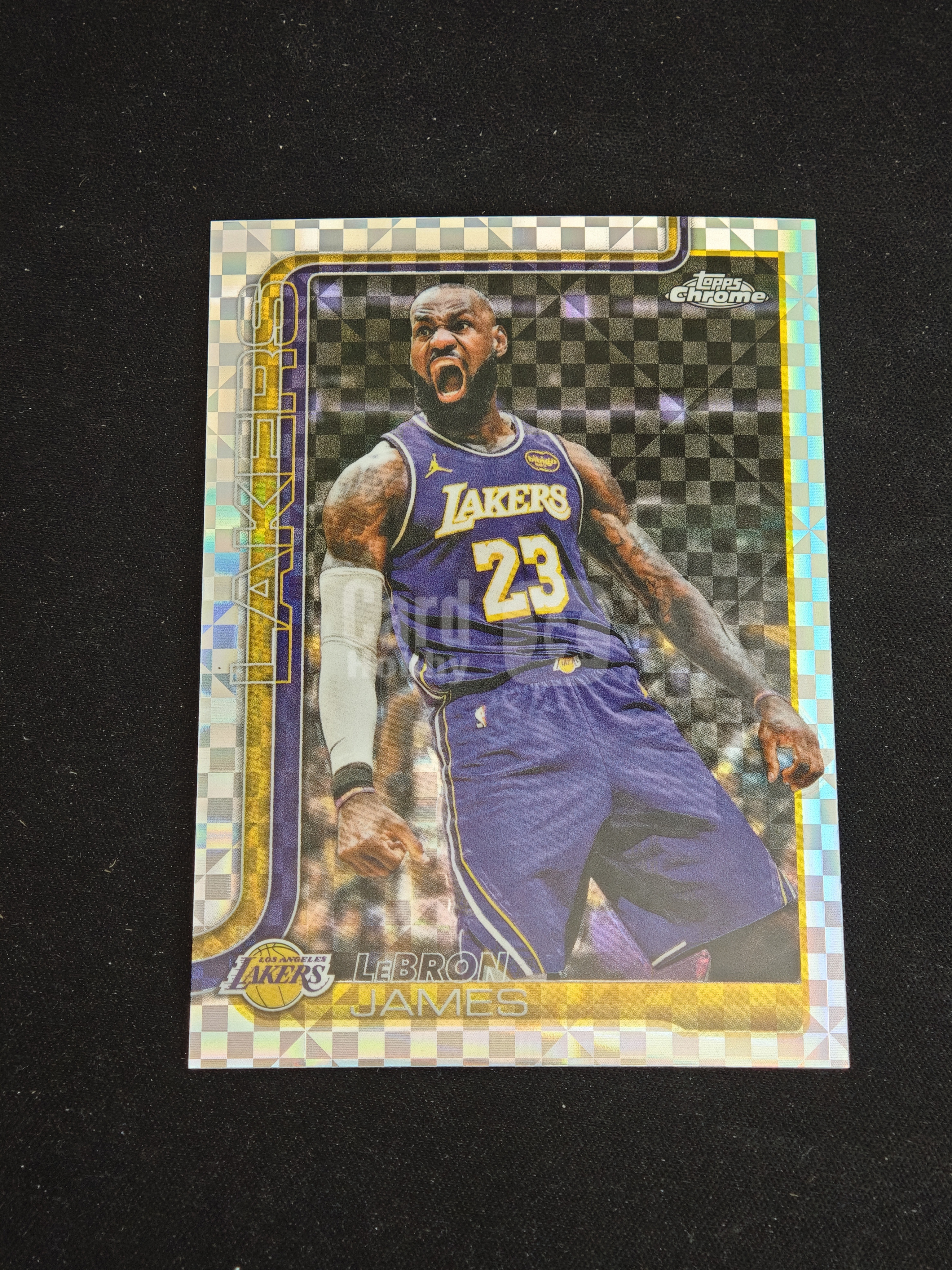 2025-26 Topps Chrome Update LeBron James 【小v代拍】勒布朗 詹姆斯 老詹 lbj 湖人 棋盘折 格子折 tcu 卡品如图【specail】j3