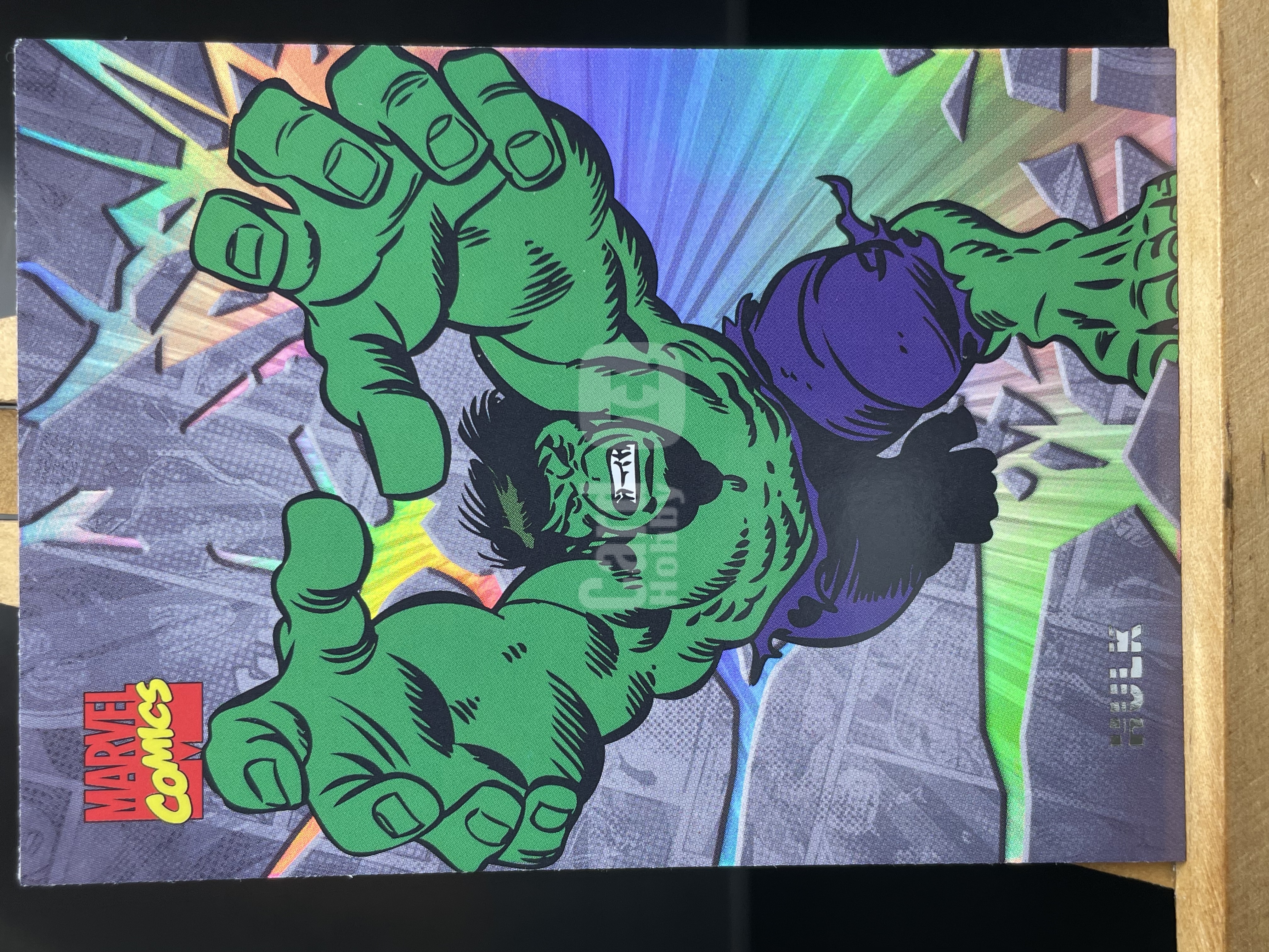 （T1）2023 漫威 FINDNG CARD MARVEL 折射   绿巨人  浩克   实卡好看 收藏凑套必备 卡品如图  ！！！