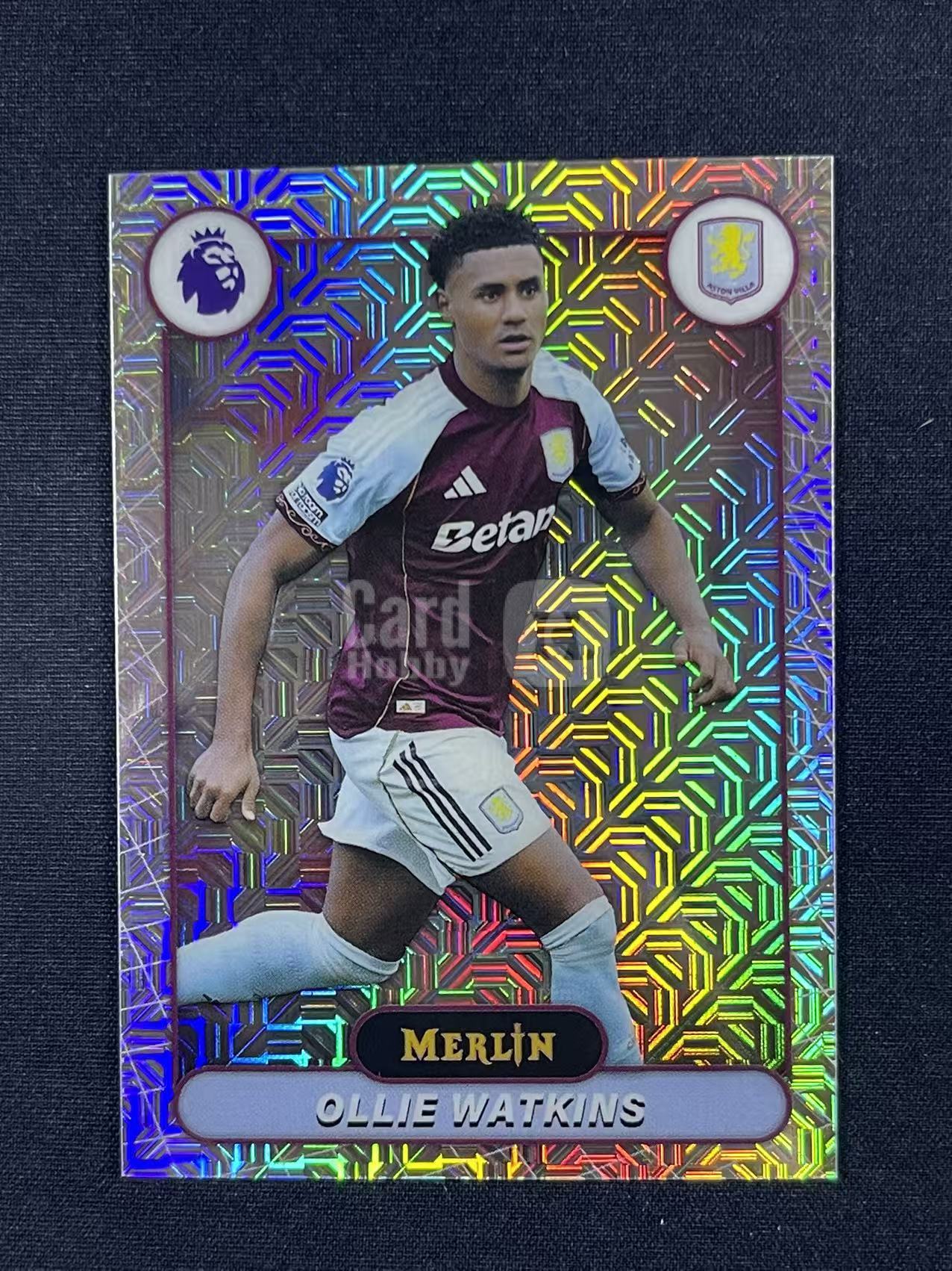 2026 Topps Premier Merlin Ollie Watkins #23 英超梅林 沃特金斯 Aston Villa 阿斯顿维拉 Mojo折base 卡品如图