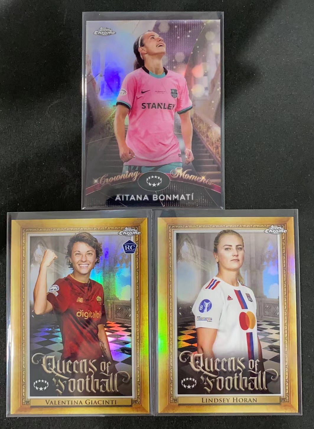 【长安代卖】2022 23 Topps Chrome 女足 林赛霍兰 艾塔纳邦马蒂 新秀rc 瓦伦蒂娜贾钦 女足好人特卡lot 共3张 收藏必备【迪维尔】（s）（z） 卡淘