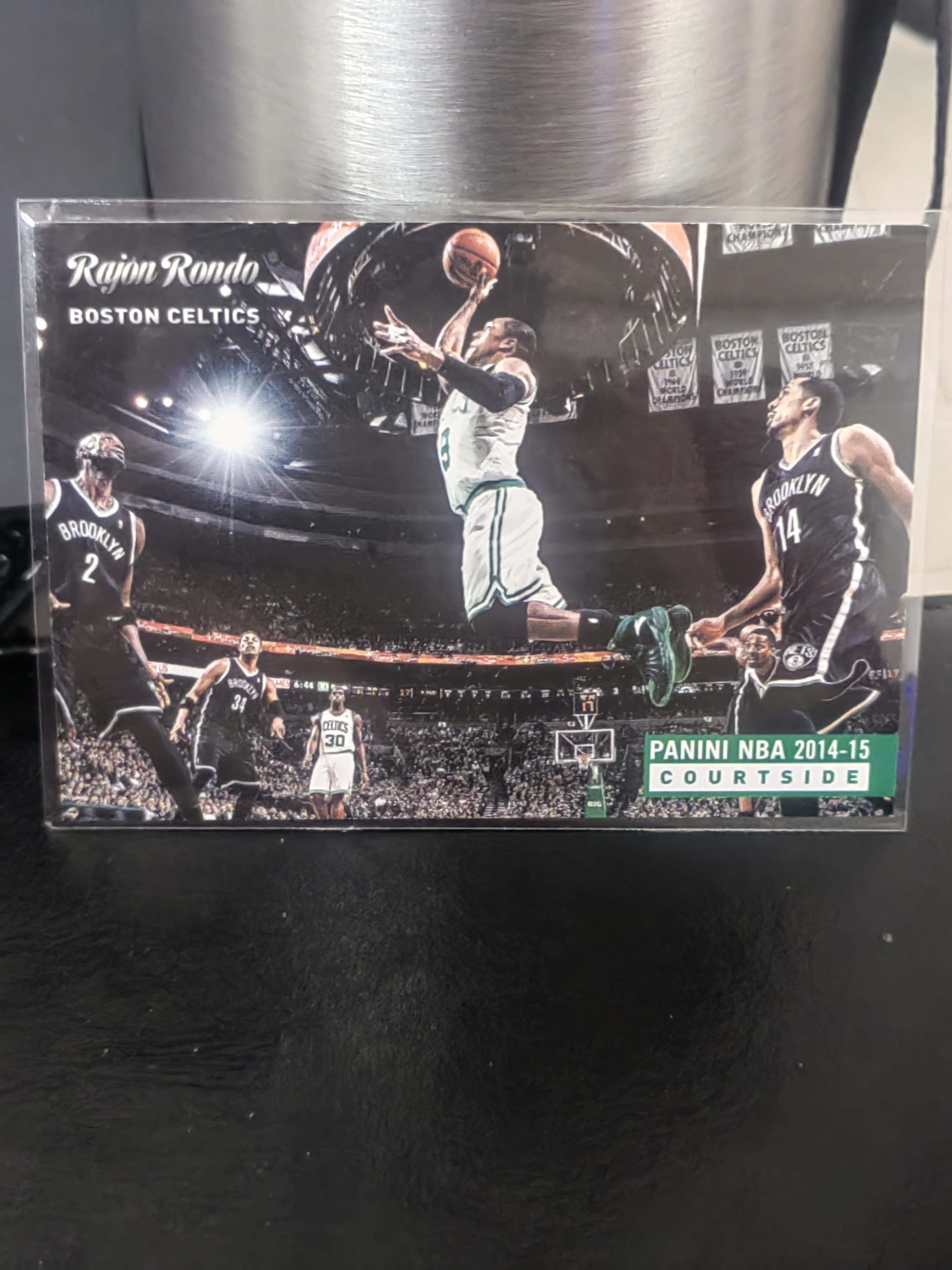 2014 Panini S.p.A Rajon Rondo 中雅图 折射 朗多 隆多 凯尔特人 横版 篮 白边白角 不保卡品 卡品如图