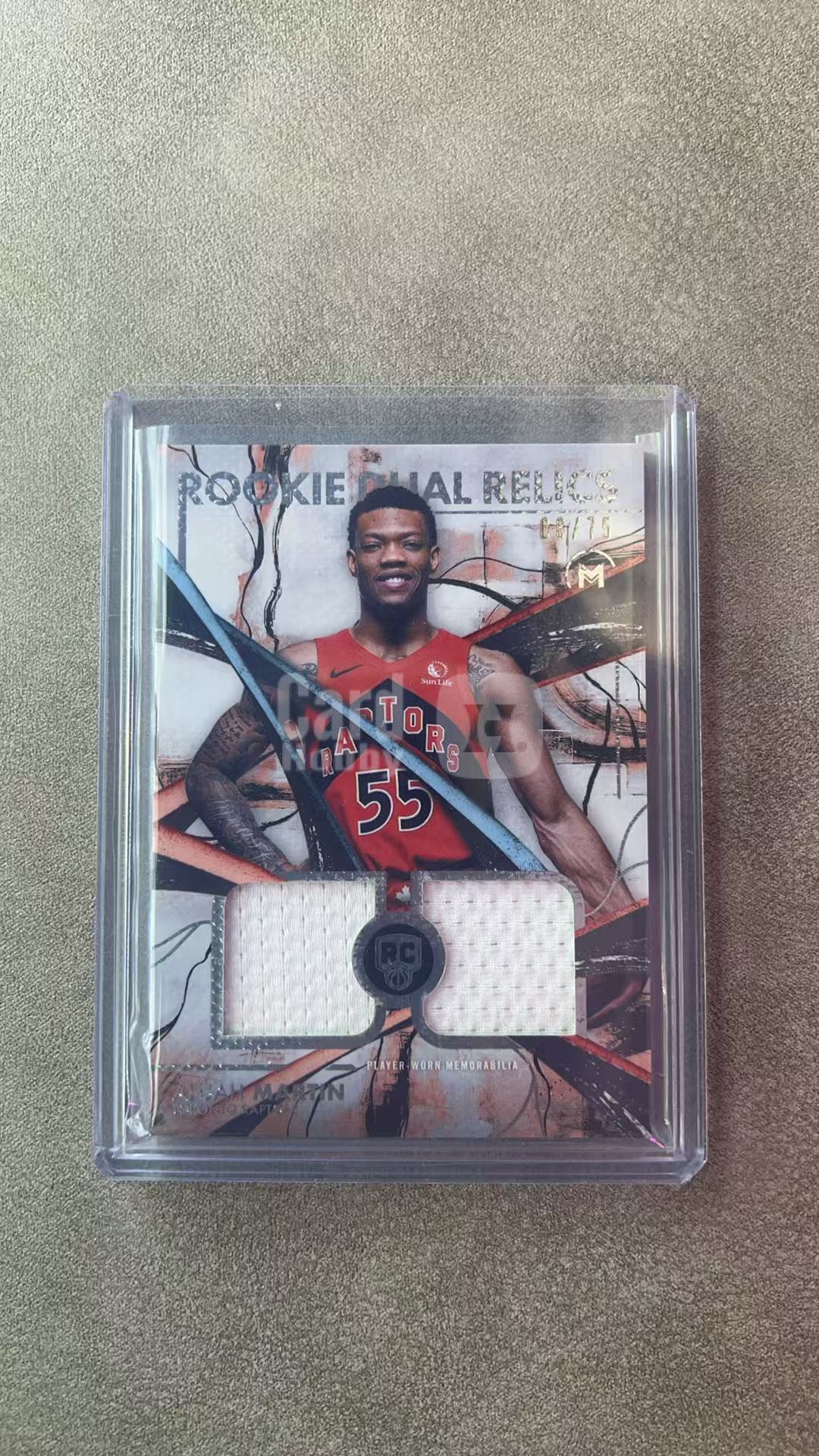 744【330球星卡实体店代卖】2026 TOPPS Motif Alijah Martin 阿莱贾 马丁 猛龙 新秀RC 双窗球衣 08/75编 仅顺丰寄付 (蘇阖)