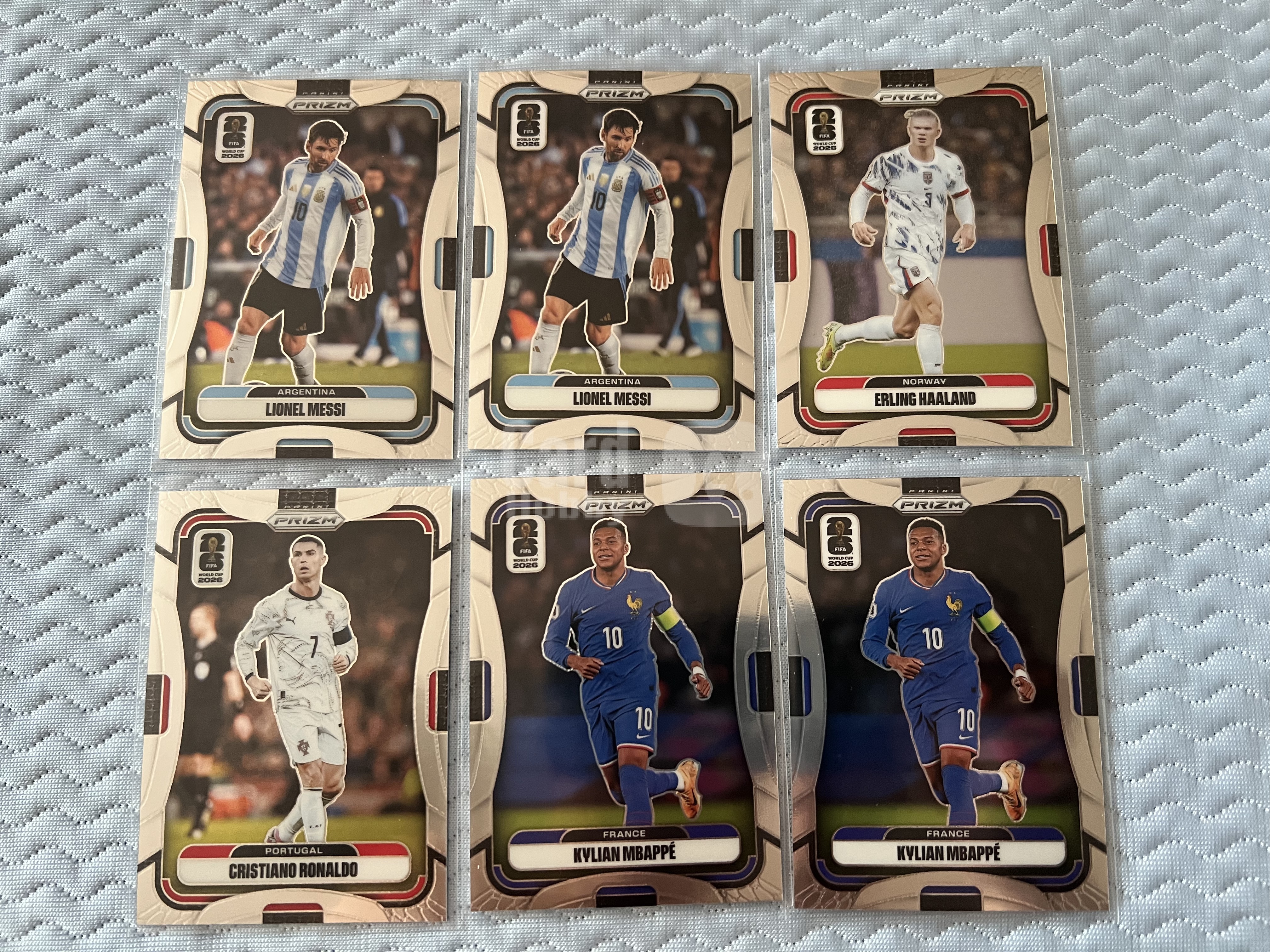 2026 Panini prizm world cup 多人 世界杯 6张 正base 基础卡 打包!!梅西 C罗 姆巴佩 哈兰德!!按需购买!!凑套必备!!