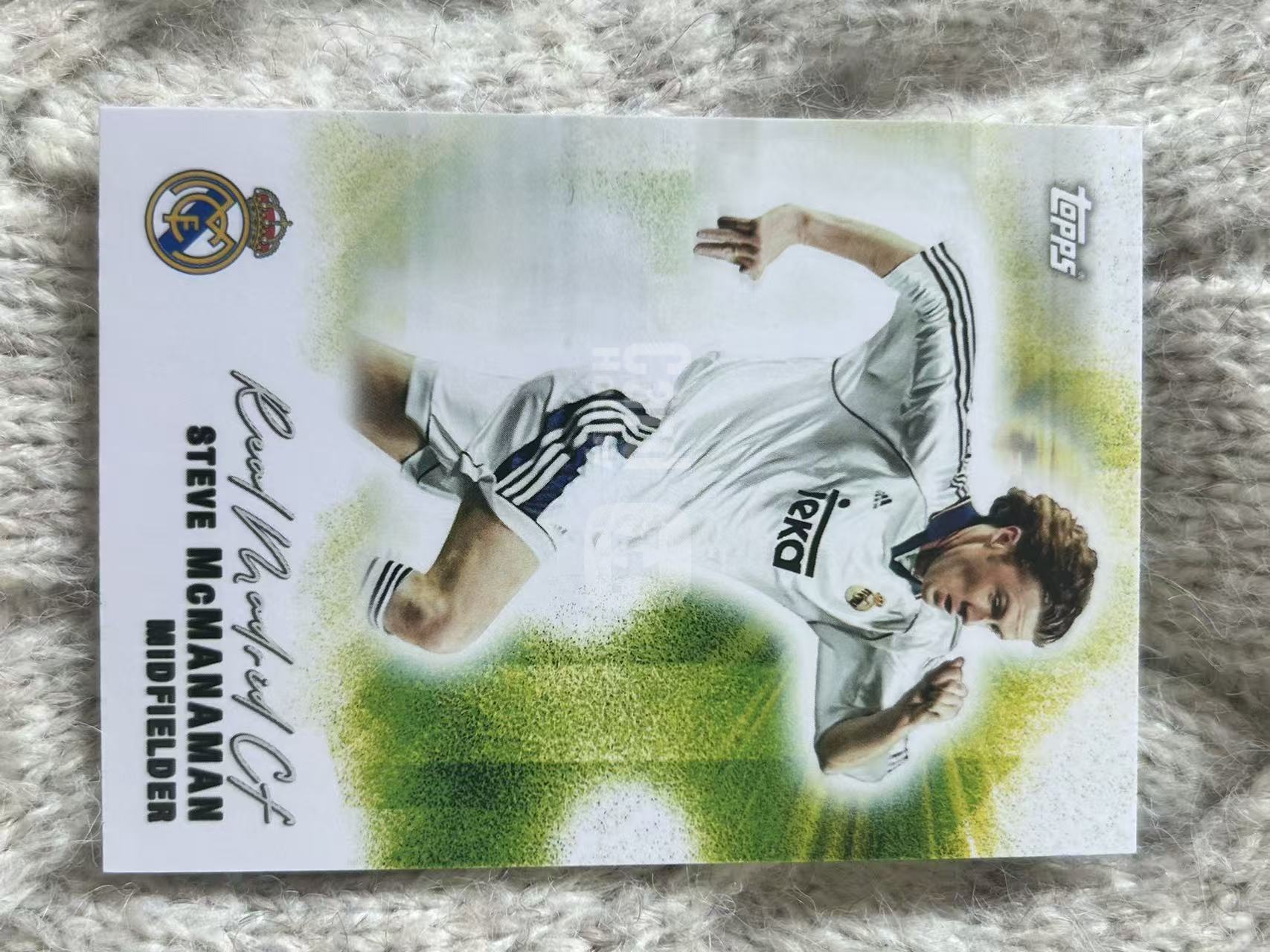 2024 Topps UGG Steve McManaman 史蒂夫・麦克马纳曼 - 皇马英格兰传奇中场,盘带灵动,技术华丽,欧冠夺冠功勋,白衣经典名宿,凑套必备