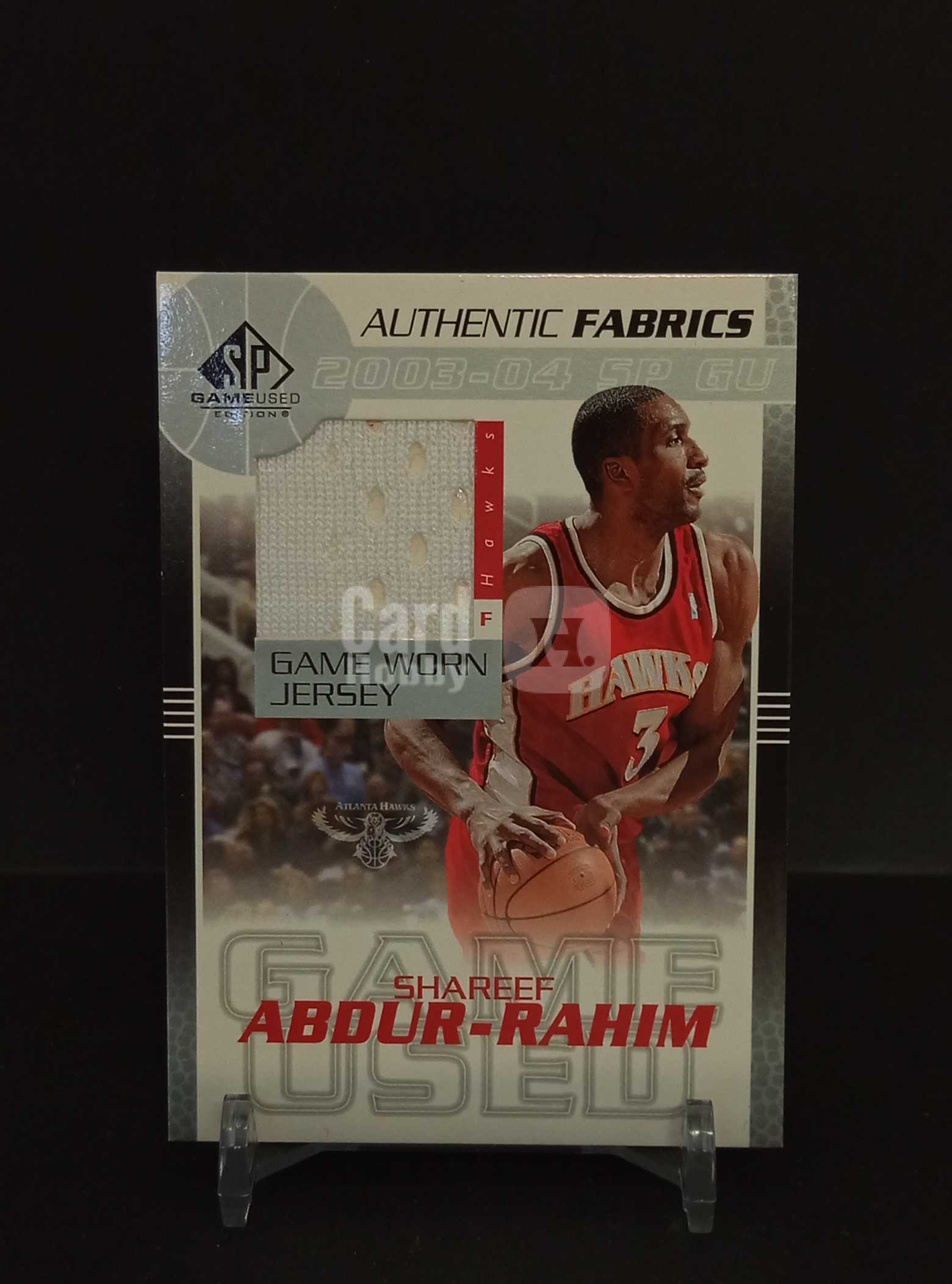 【DC拍卖】7.20CR7 03-04 Upper Deck SP Game Used Authentic Fabrics Shareef Abdur-Rahim 谢里夫阿卜杜拉希姆 老鹰比赛球衣实