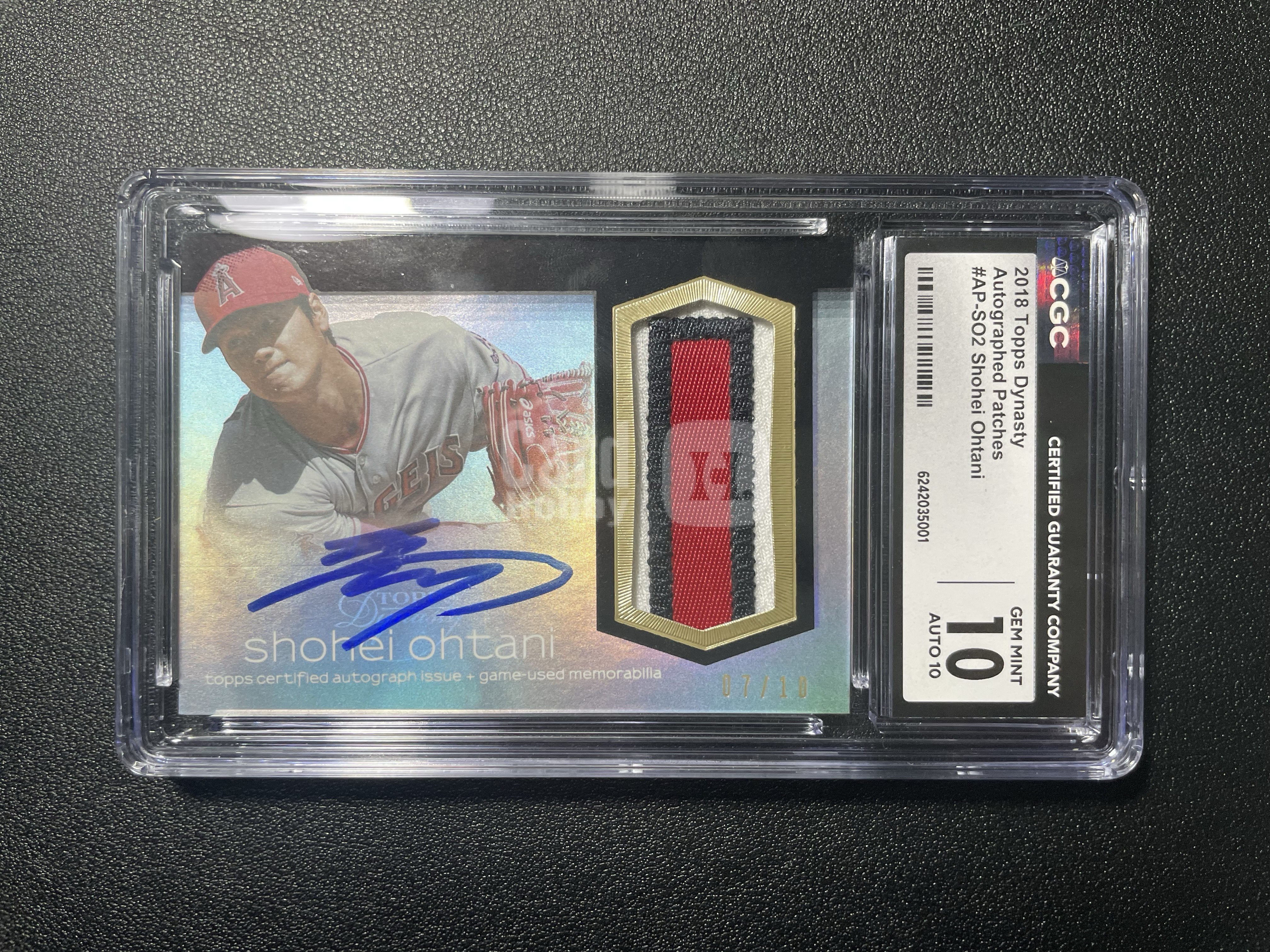 2018 Topps Dynasty Shohei Ohtani RC 大谷翔平 大谷 新秀 卡签 王朝 RPA CGC 10 签字10 厚卡 可换psa 三冠王冲刺中 现役第一人！