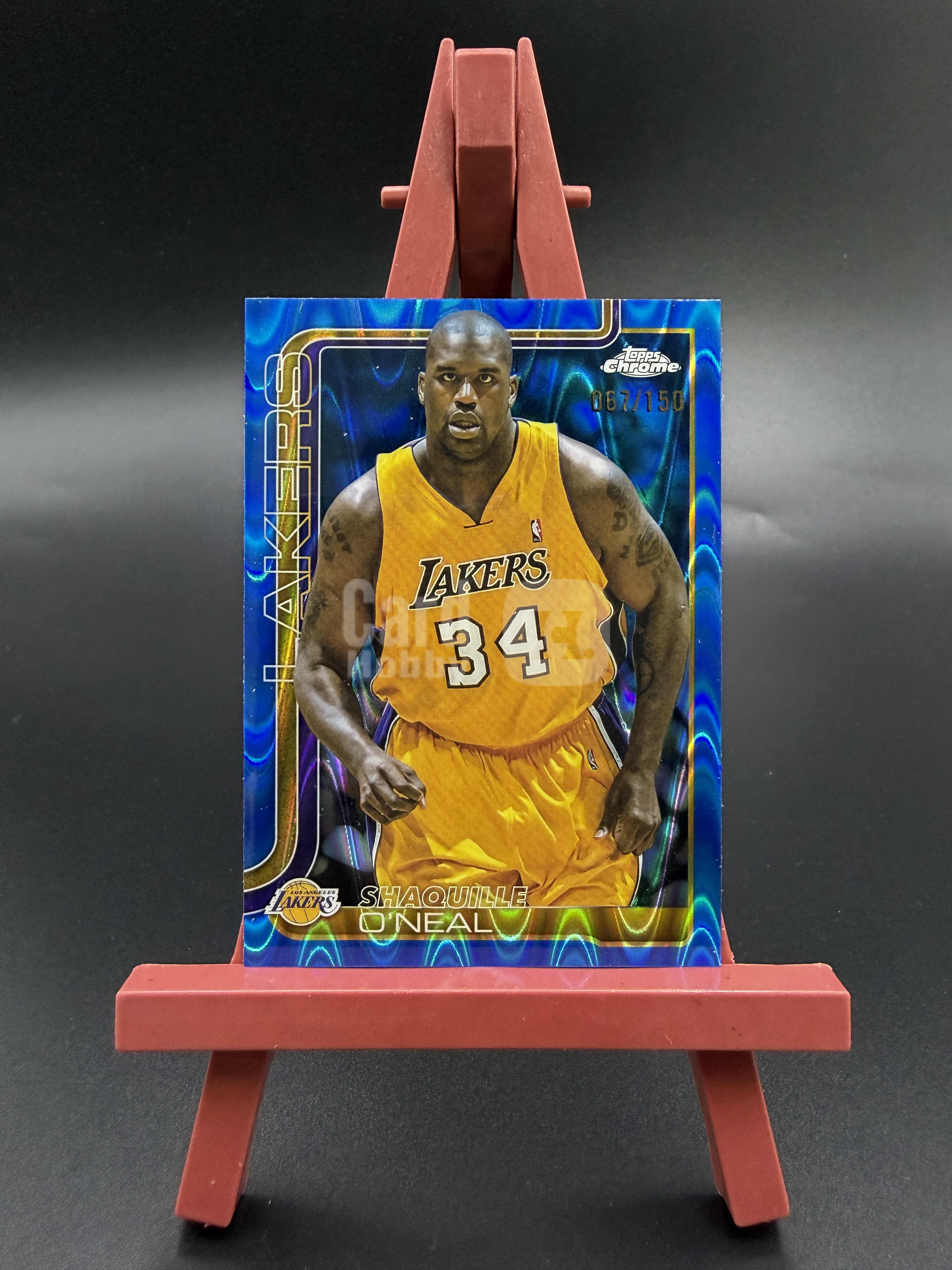【西子拍卖】2025-26 Topps Chrome Shaquille O Neal 沙奎尔 奥尼尔 大鲨鱼 067/150编 蓝熔岩折 蓝变形虫折 折射 湖人 卡品如图 XZ86