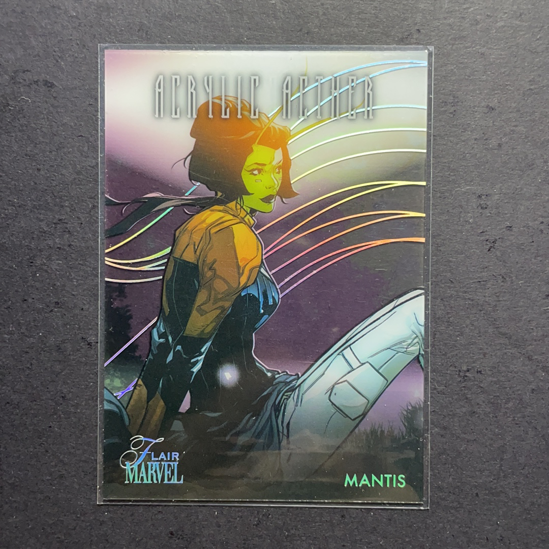 2024 Fleer Marvel (MCU) Flair天赋 螳螂女 透明胶片特卡 盒配插放 序号AA16 2024 漫威漫画Fleer Flair Marvel天赋绝版系列