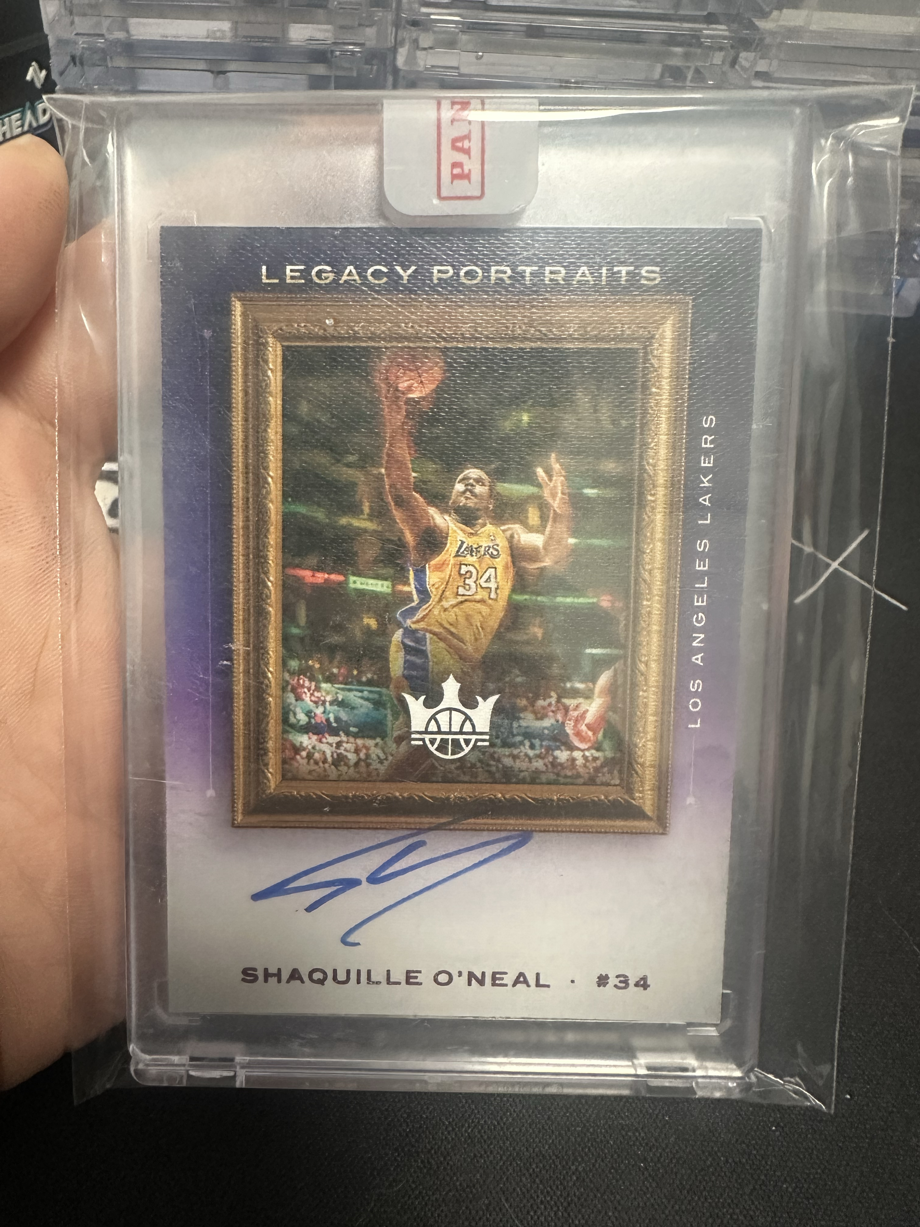 2020-21 Panini Court Kings Shaquille O'Neal 奥尼尔 大鲨鱼 湖人 油画 相框签 签字 卡签 大比例 35编 原封砖 添