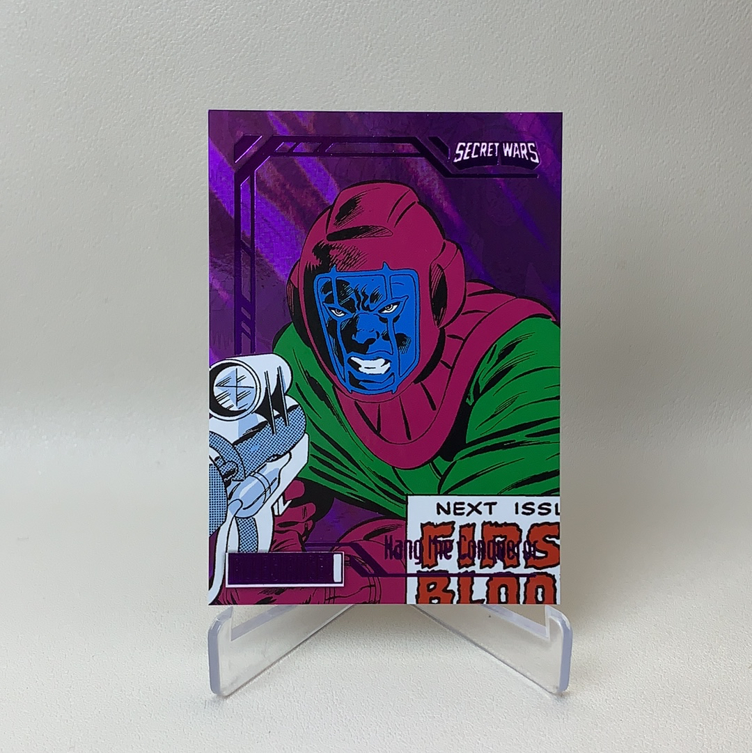 【弈卡代拍】2023 Upper Deck Marvel漫威 Secret Wars 秘密战争 紫折 折射 征服者康 Kang the Conqueror 87/99编 品相如图 凑套必备 真帕杰洛