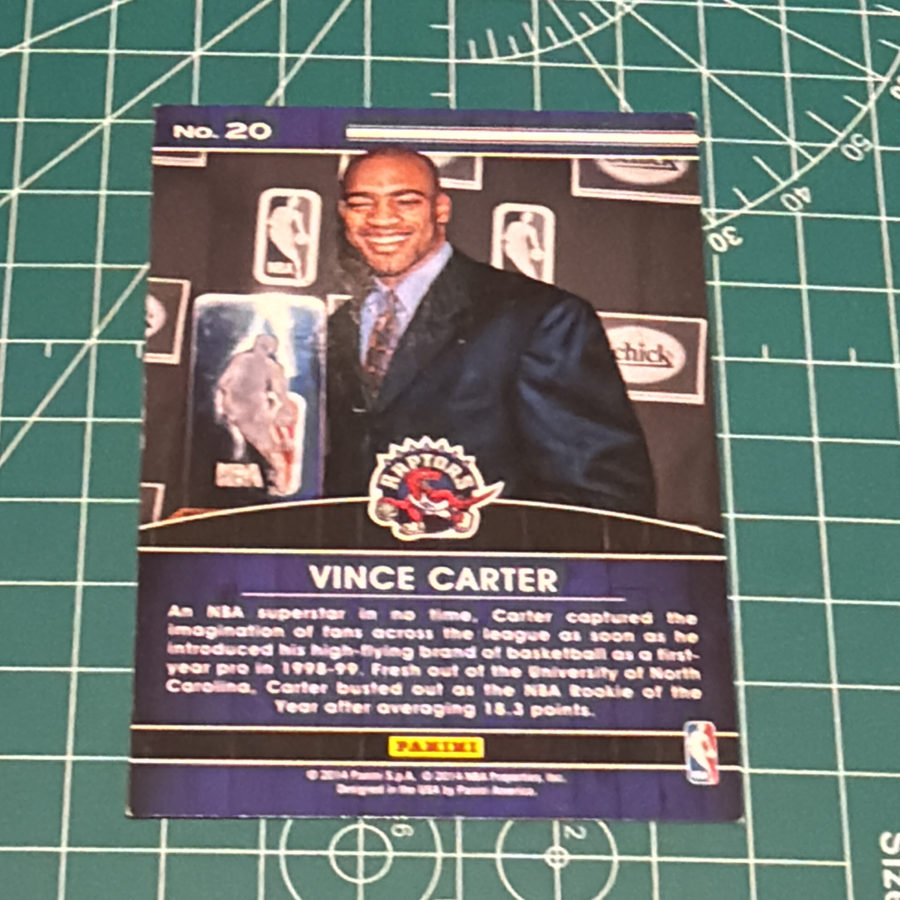 2014-15 Panini S.p.A Vince Carter 中雅图/中亚图 文斯卡特 捧杯特卡 荣誉特卡 High Honors 老卡 绝版卡 稀有大比例 浸水痕