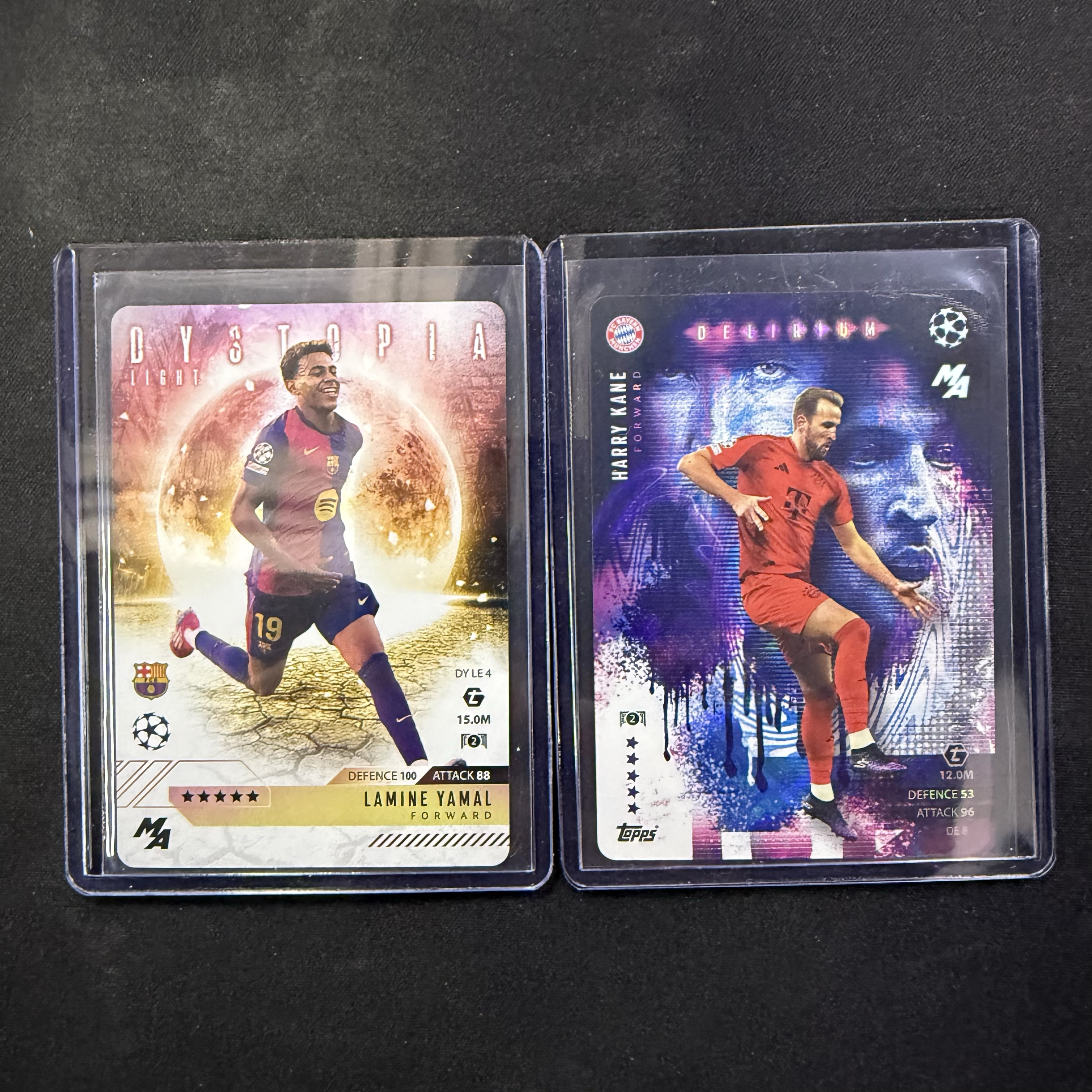 2024-25 Topps MATCH ATTAX Lamine Yamal 【SC拍卖】欧冠 游戏版 亚马尔 凯恩 特卡 折射 lot 收藏必备(小樽之恋)