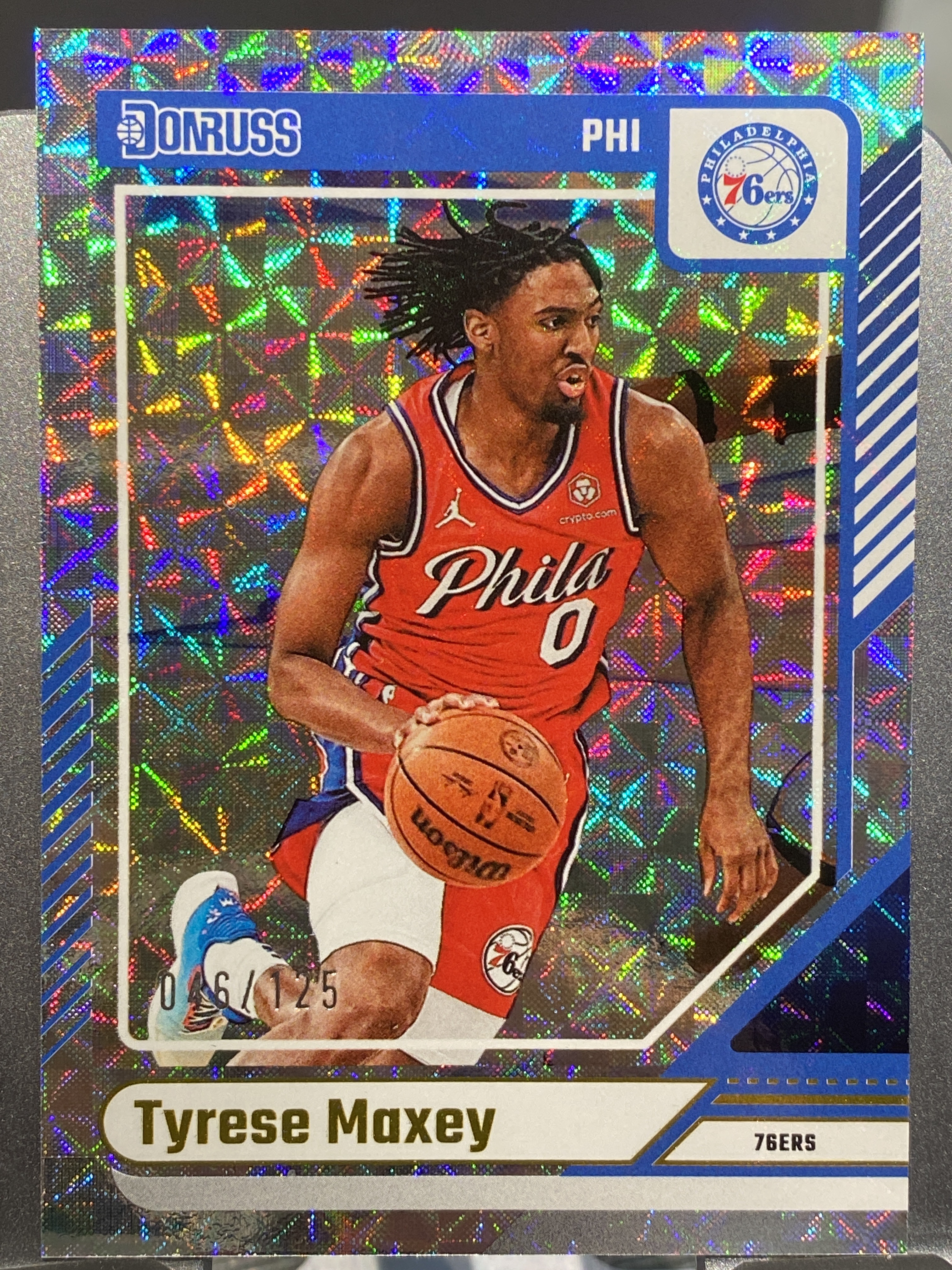 2024-25 【靓星代拍】 Donruss Tyrese Maxey 杜蕾斯 46/125编 76人 泰雷塞马克西 风车折 费城超跑 卡品如图 专收凑套必备 #火