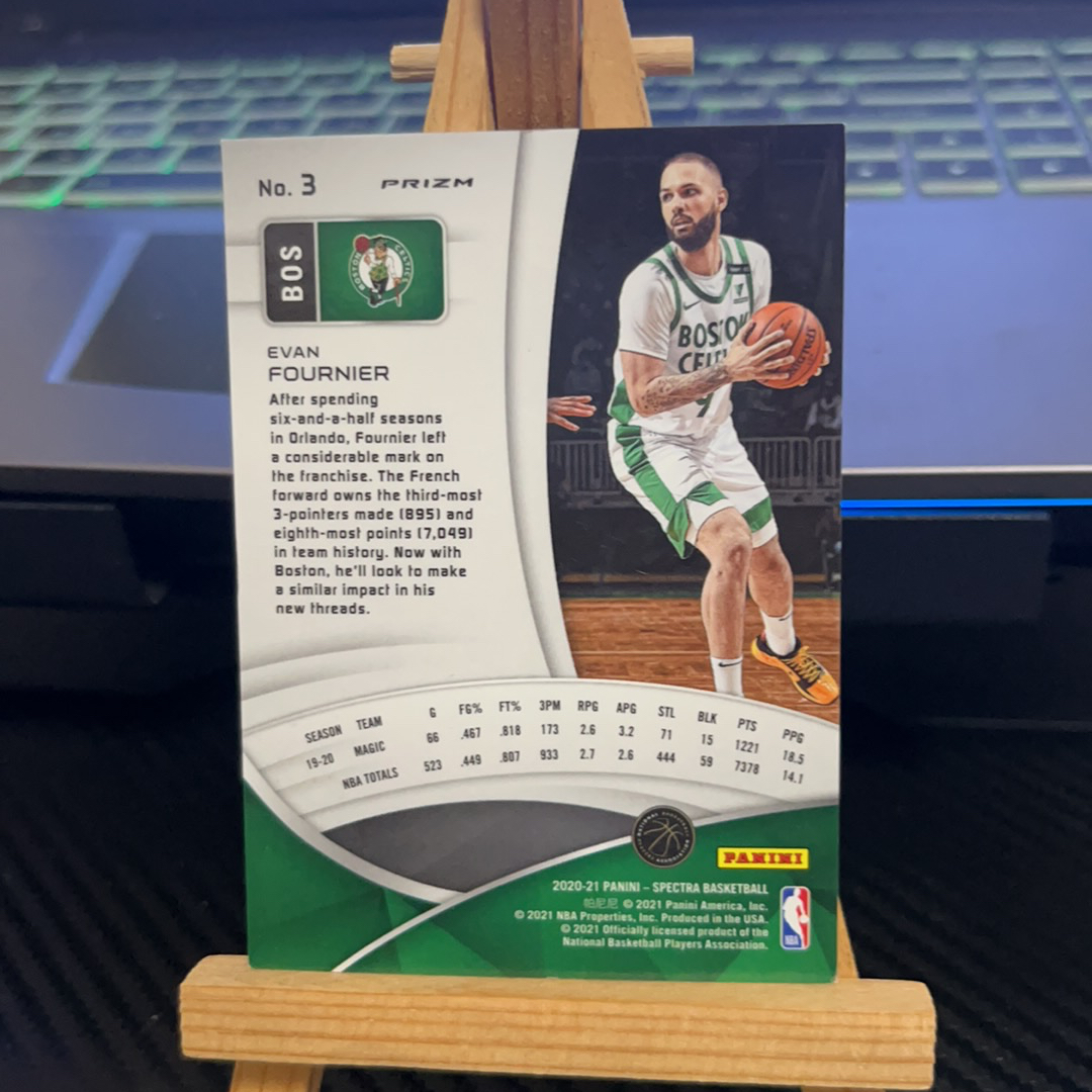 2020-21 Panini Spectra Evan Fournier 埃文 富尼耶 凯尔特人 折射 光谱系列 卡品如图 凑图必备 值得收藏!免费代卖!