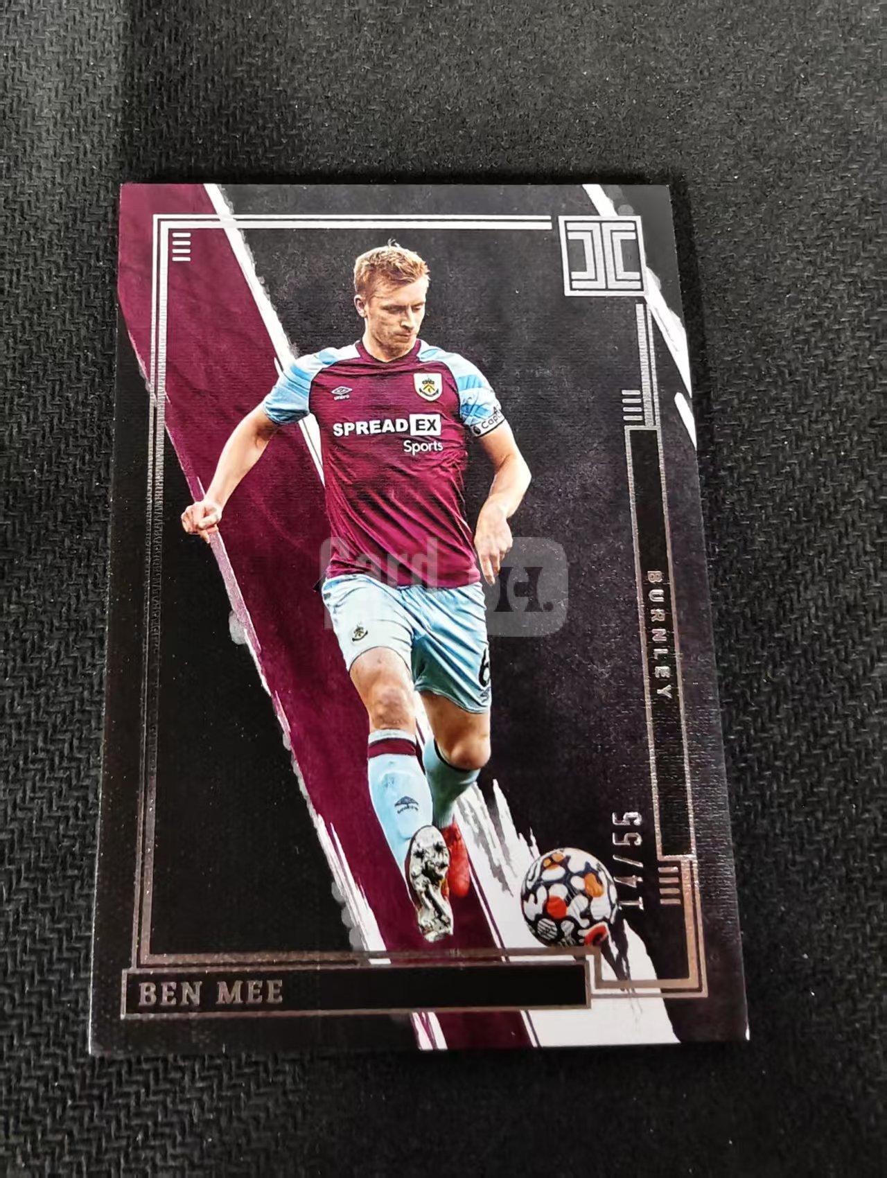 2021-22 Panini Impeccable 小真金 Ben Mee 本米 伯恩利 英超 55编 瑕疵如图