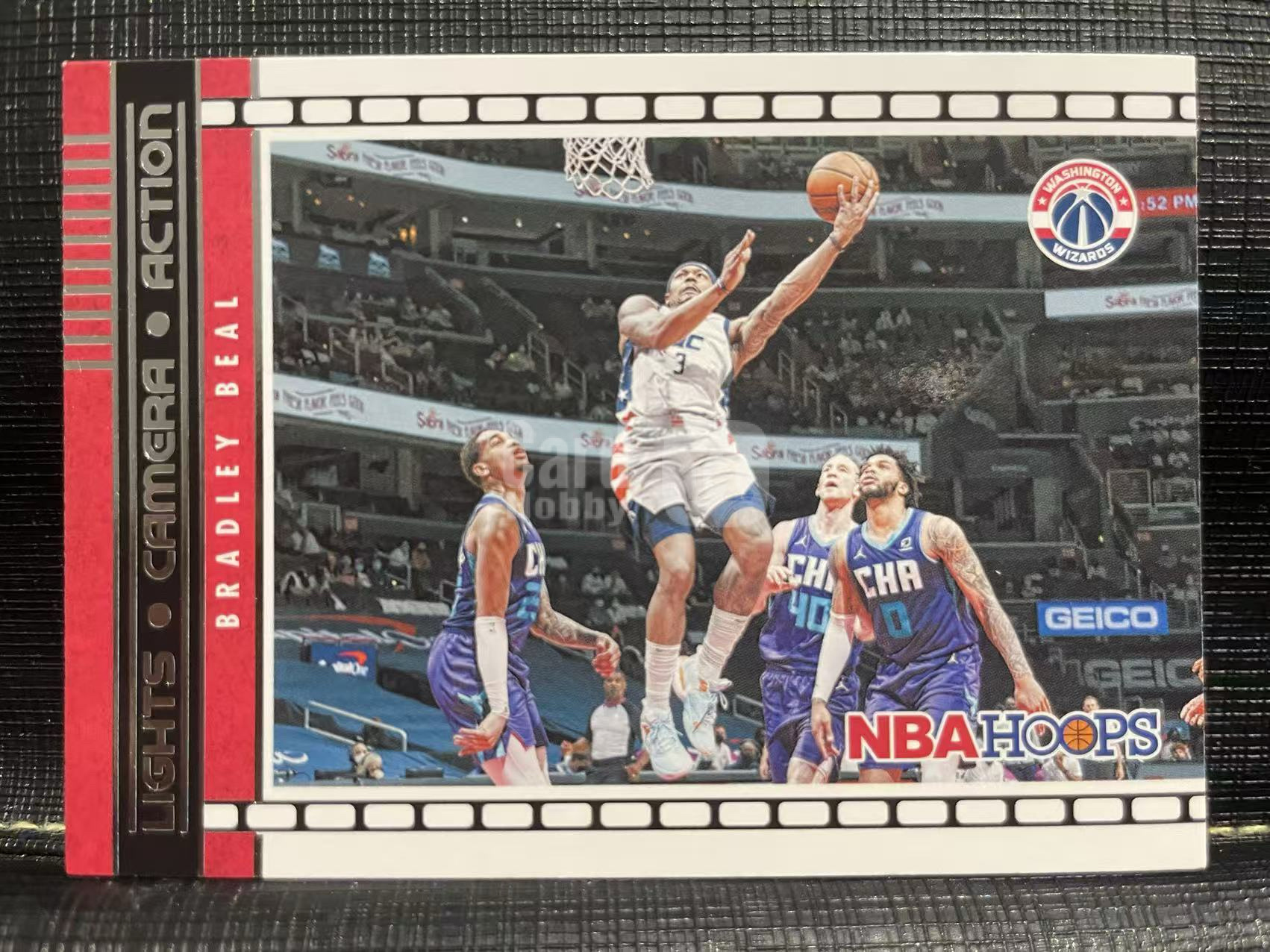 2021-22 Panini NBA Hoops Bradley Beal 奇才 布拉德利 比尔 特卡！横版！球场选图 非常经典！专收必备🌺好卡收藏 卡品如图 欢迎关注🌺