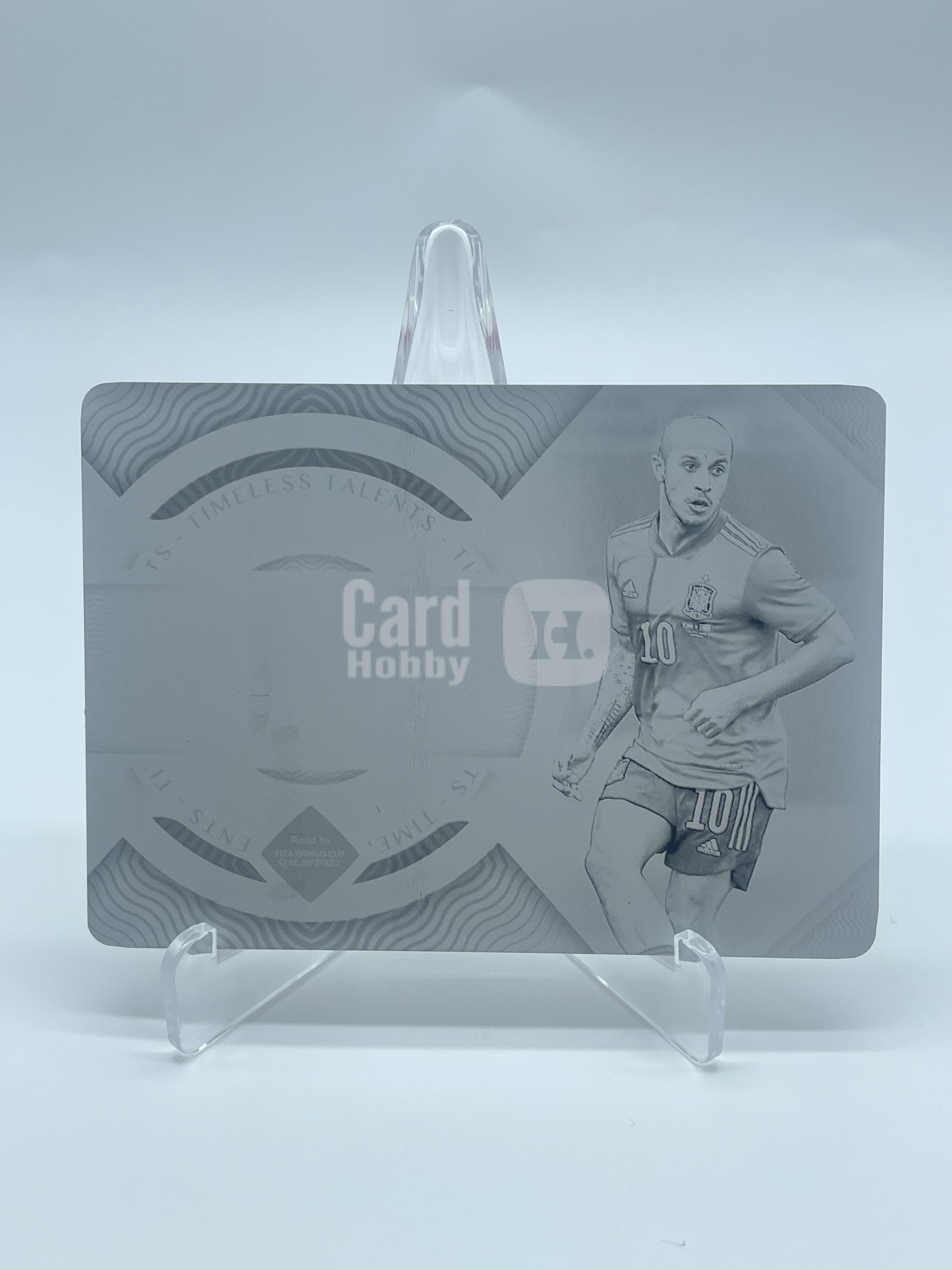 2022 Panini National Treasures Thiago【Simple】世界杯之路 国宝 西班牙 蒂亚戈 阿尔坎塔拉 1/1编 印刷模板 卡品如图 专收必备