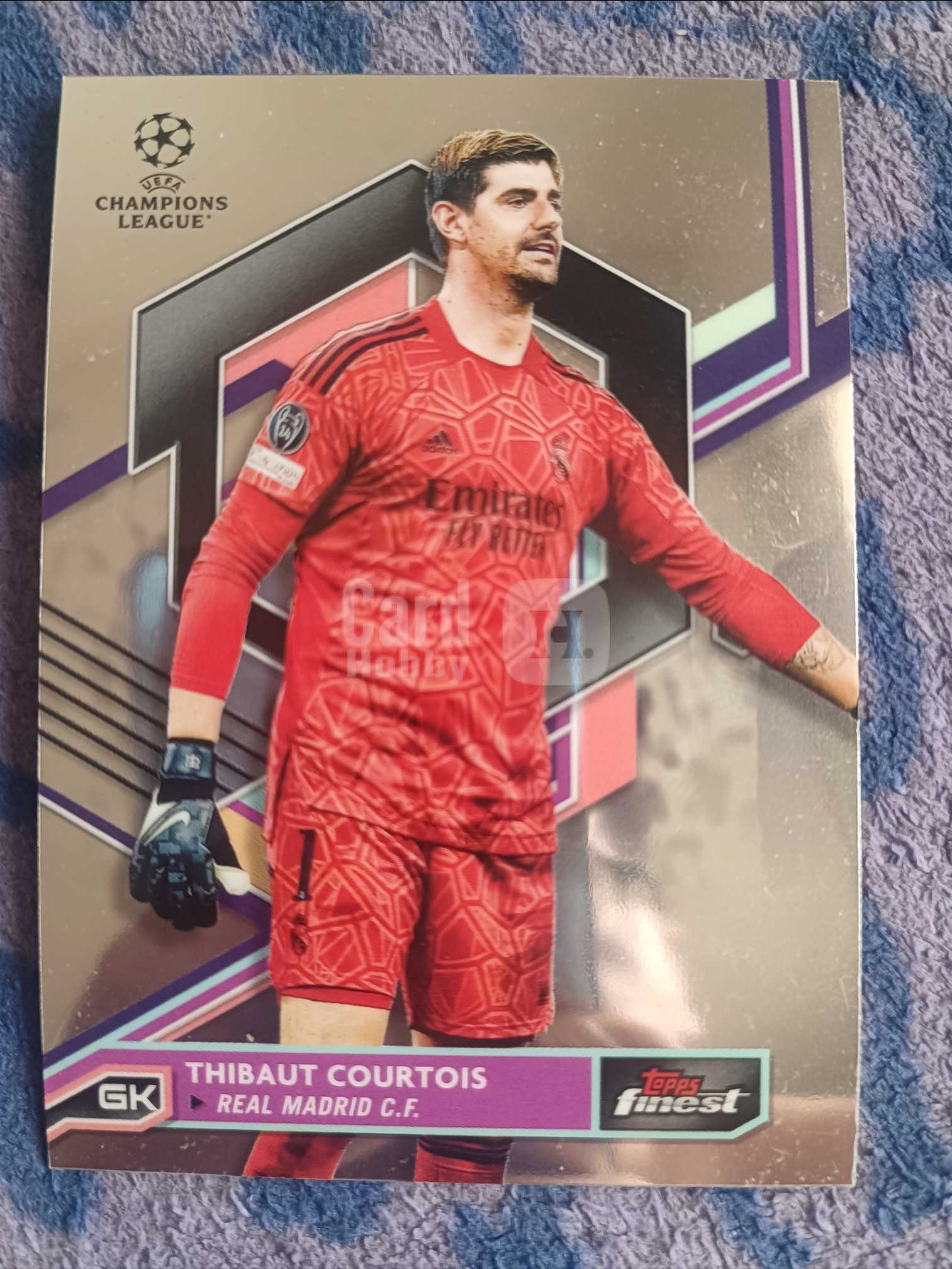 2023 Topps Finest Thibaut Courtois 【接代拍】Finest Chrome base 蒂博·库尔图瓦 比利时🇧🇪 皇家马德里 切尔西 马德里竞技 队迷人迷 收藏凑套