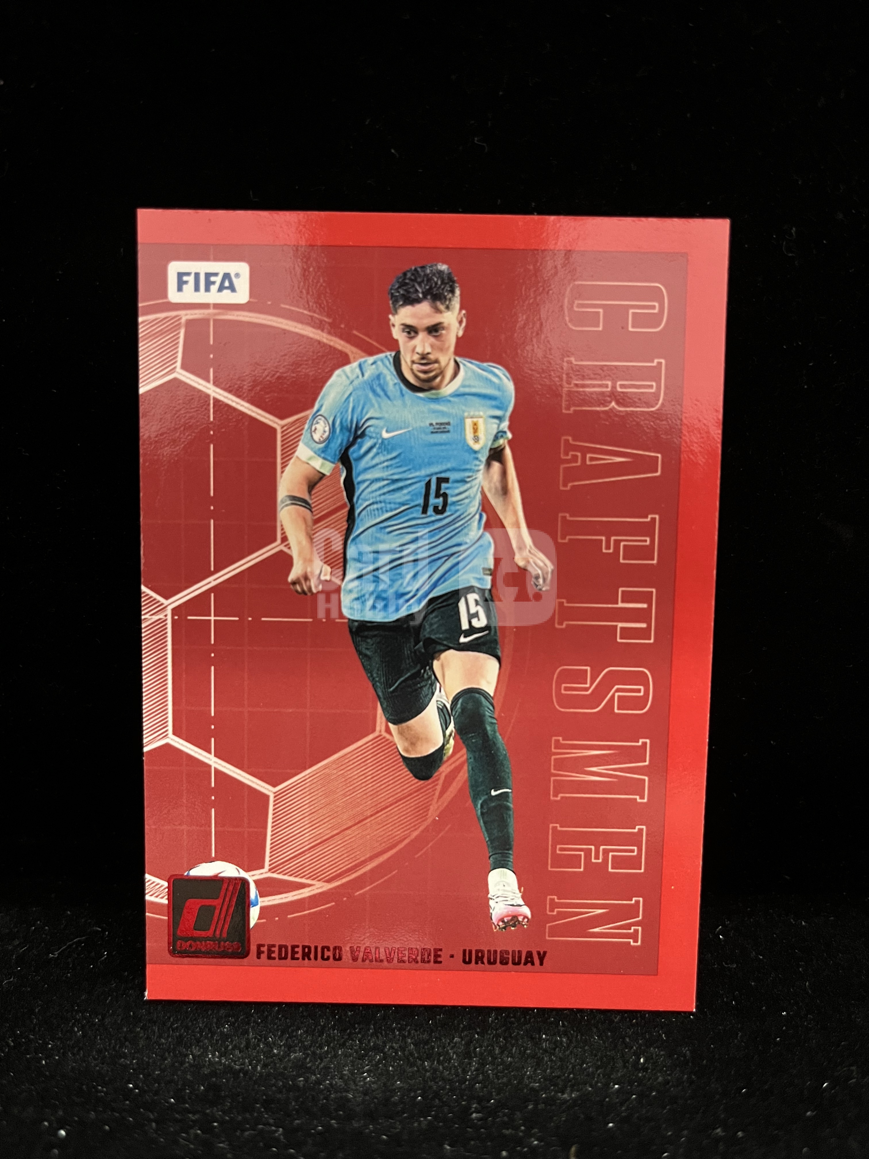 免费代拍 2024 Donruss FIFA 巴尔韦德 Federico Valverde 红折 卡品如图#E898