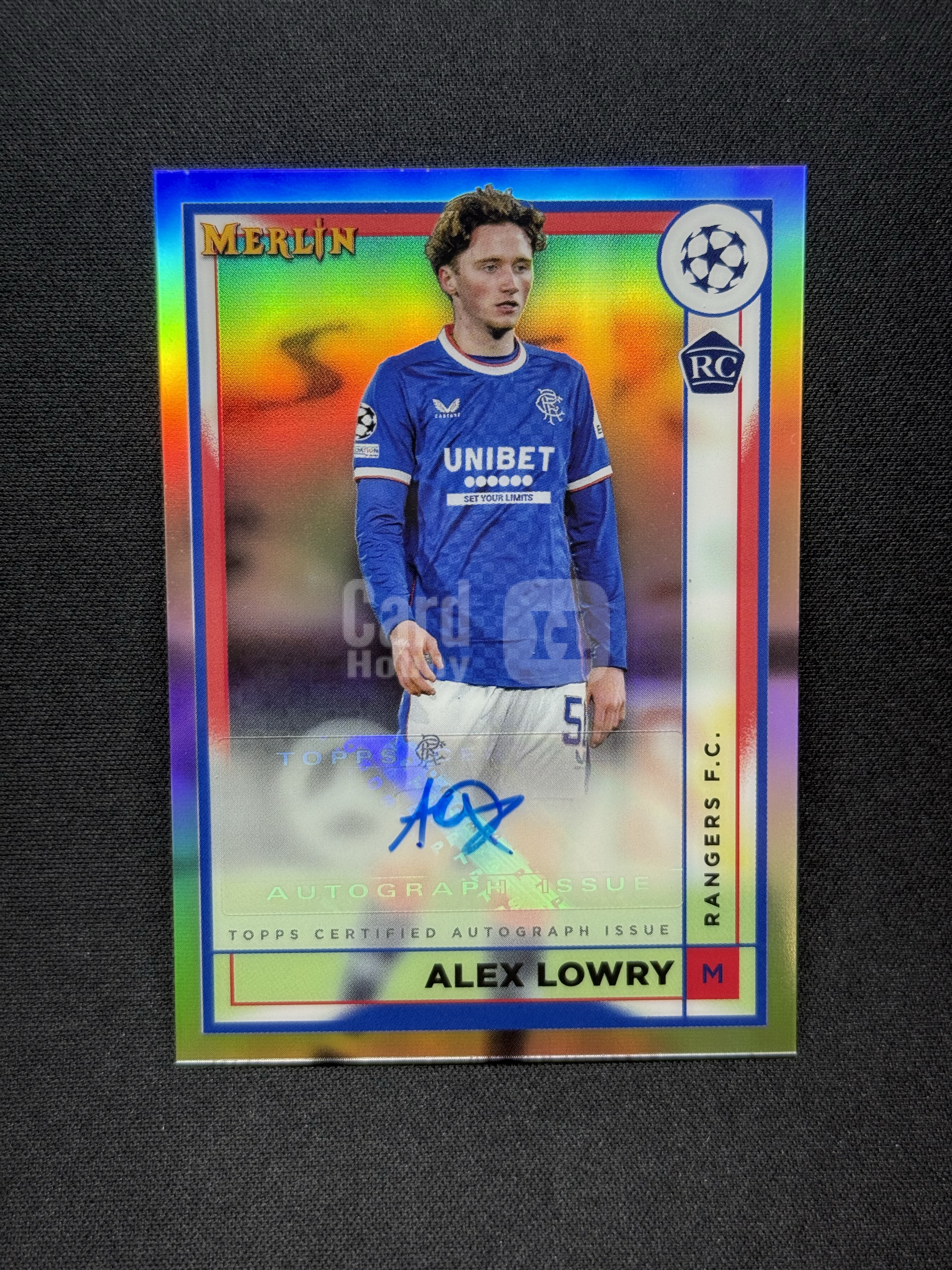 2022-23 Topps Merlin Alex Lowry RC 【小贝代拍】欧战 梅林 流浪者 新秀 亚历克斯 洛瑞 银折 签字 瑕疵如图 拍前看描述 H EW