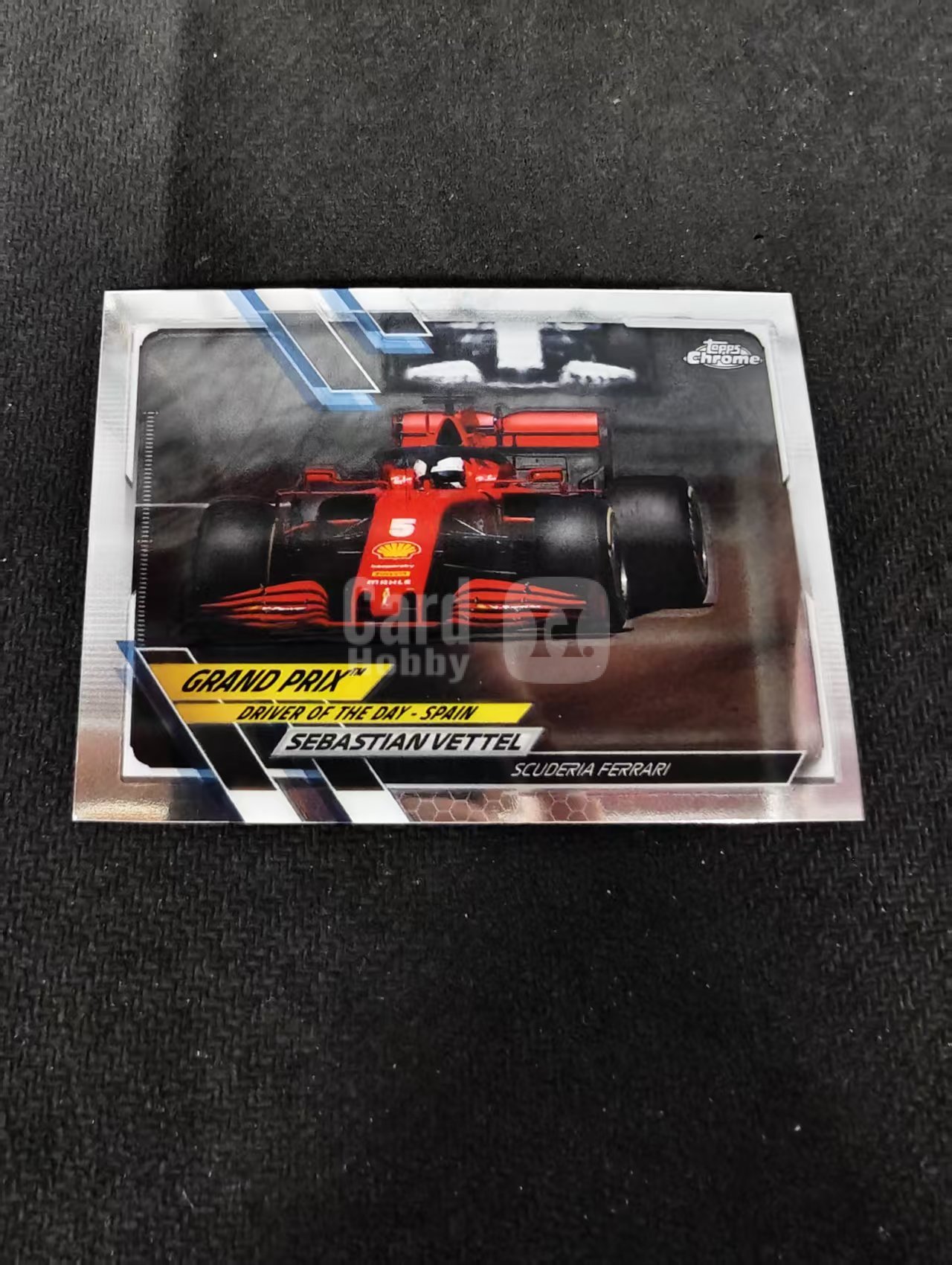 2021 Topps Chrome Sebastian Vettel F1 阿斯顿马丁 维特尔 划痕 边角瑕疵 #165