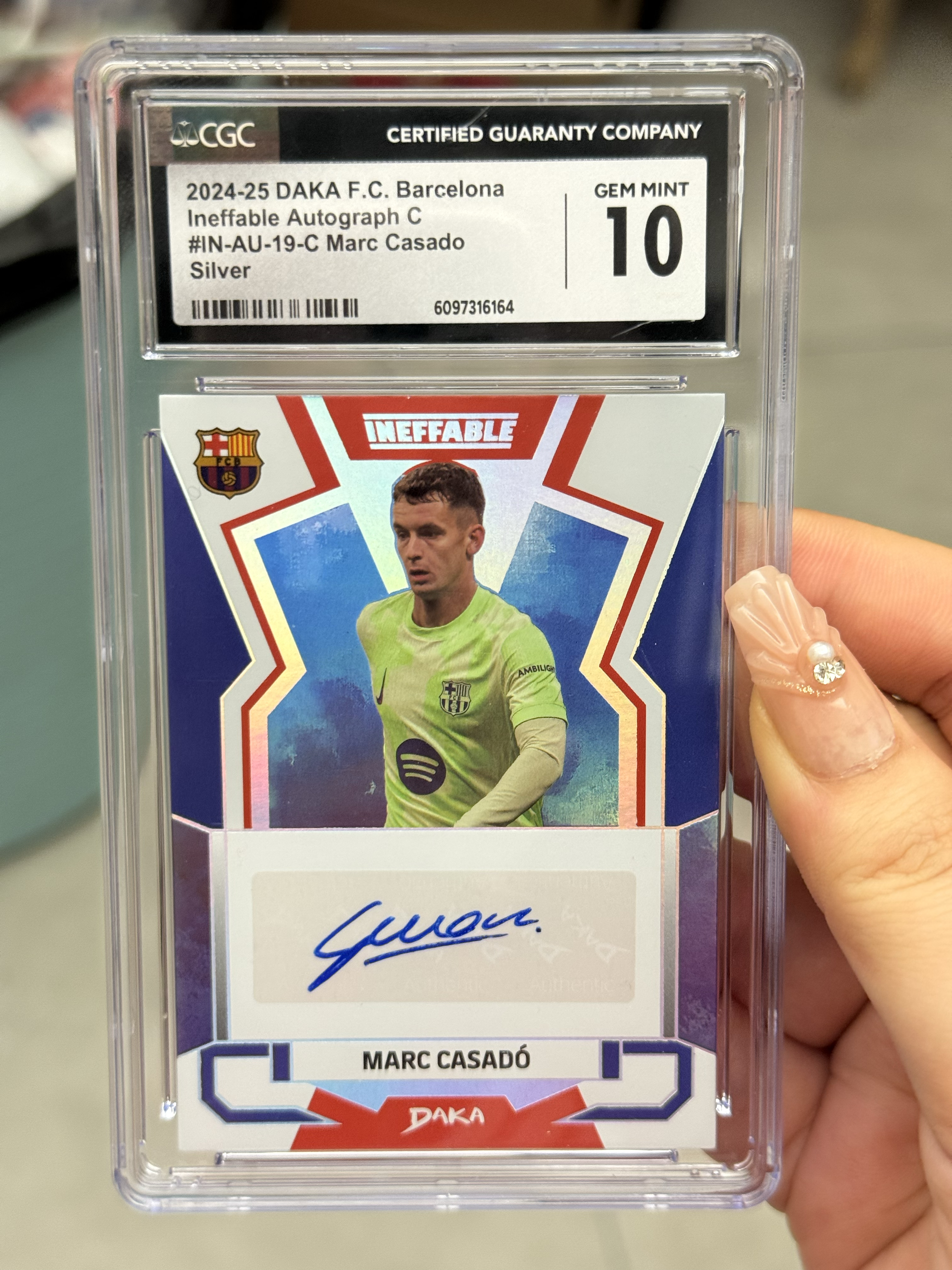 2024-25 DAKA 巴塞罗那 One&Two 队盒 Marc Casado 卡萨多 19/55编 签字 签名 CGC评级10分 稀有 满分 不保卡品 爱维权的勿拍 蜗蜗