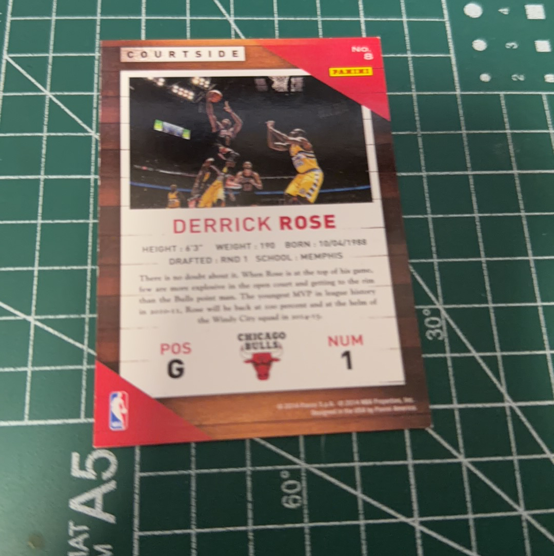 2014-15 Panini Americana Derrick Rose S.p.a. 德里克罗斯 风城玫瑰🌹场边 横版特卡 courtside 十年老卡 绝版卡 稀有大比例 收藏必备