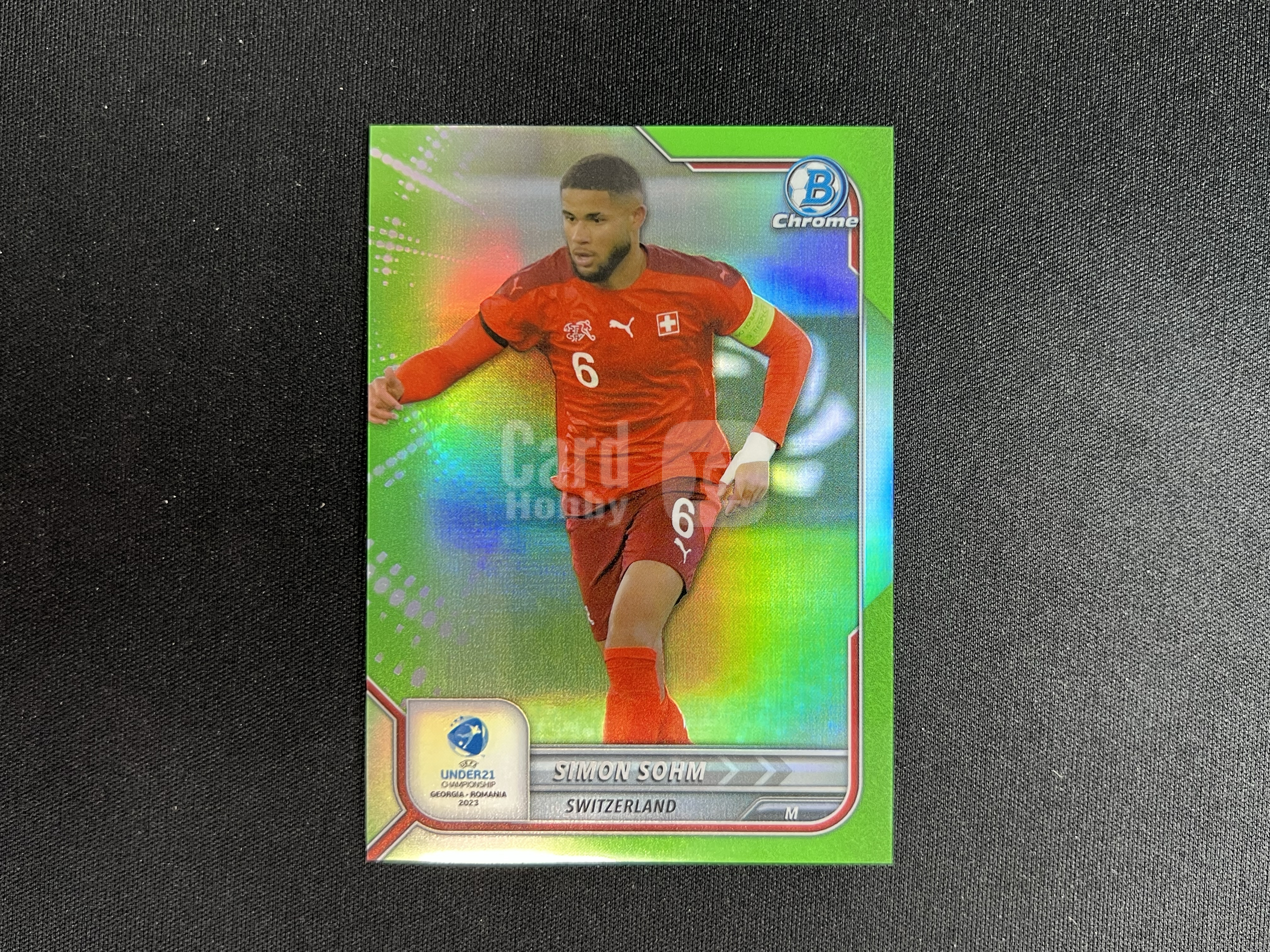 2022 Topps Chrome Simon Sohm Bowman 瑞士 西蒙·佐姆 199编 绿折 实卡精美 收藏必备