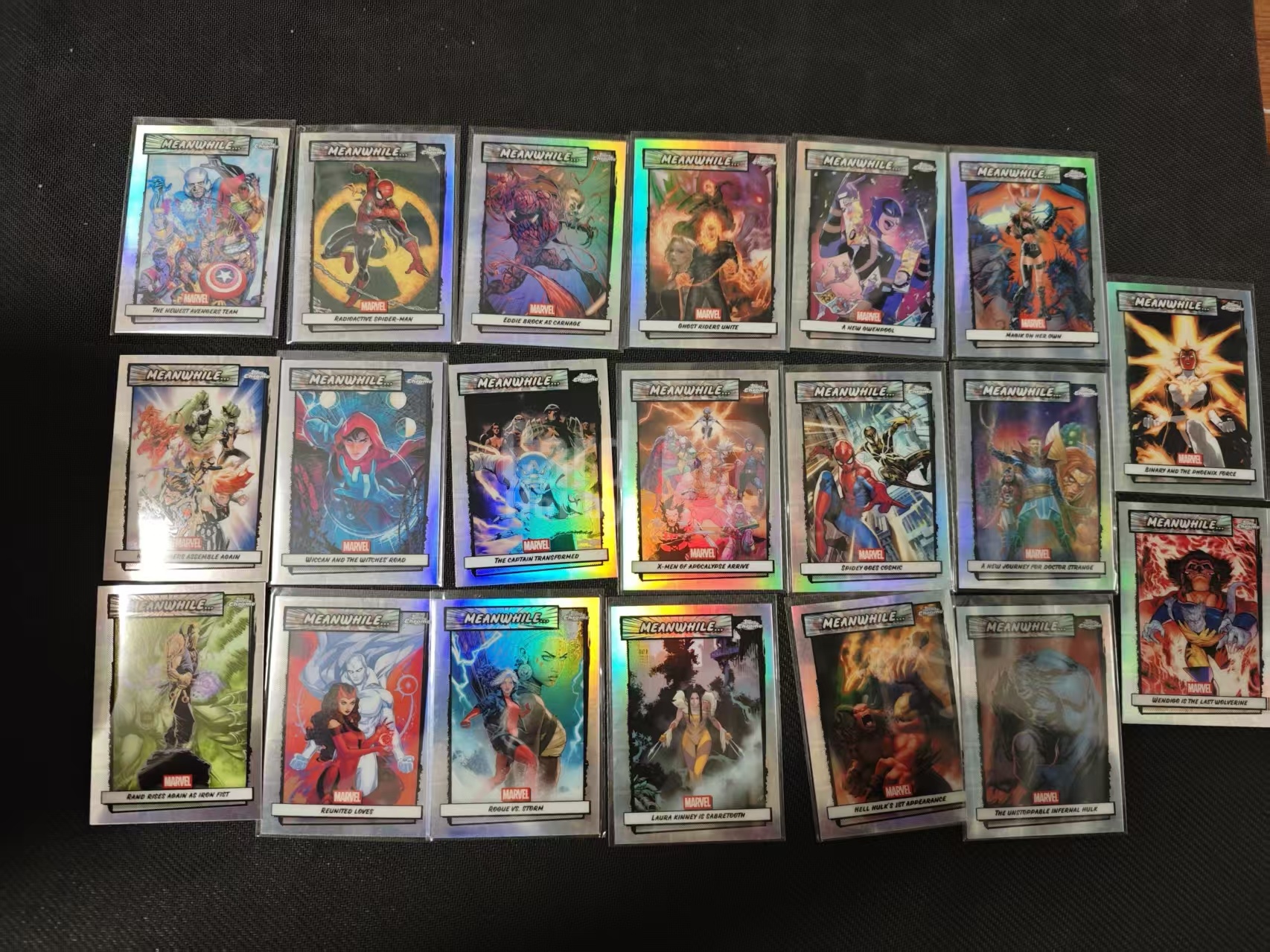 2026 Topps Chrome 与此同时特卡 【有品代卖】漫威 MARVEL 蜘蛛侠 金刚狼 奇异博士 与此同时 特卡 银折 1套20张打包 值得收藏 卡品如图/sushi