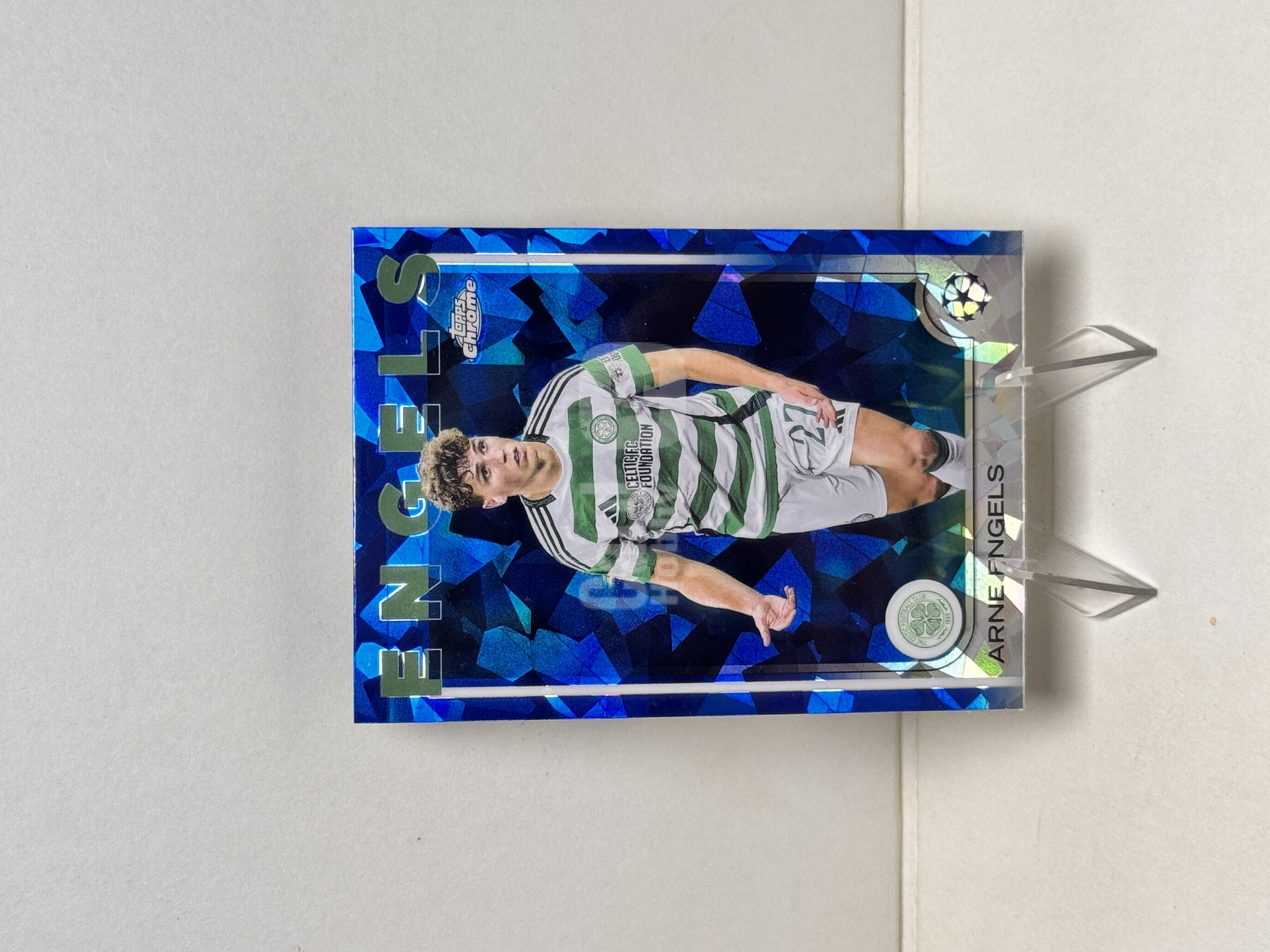 2025 Topps Chrome Arne Engels 欧冠 TC 蓝宝石 阿恩 恩格斯 凯尔特人 蓝碎冰折 折射 实卡精美 收藏必备 卡品如图 【星爷代拍】F2-2