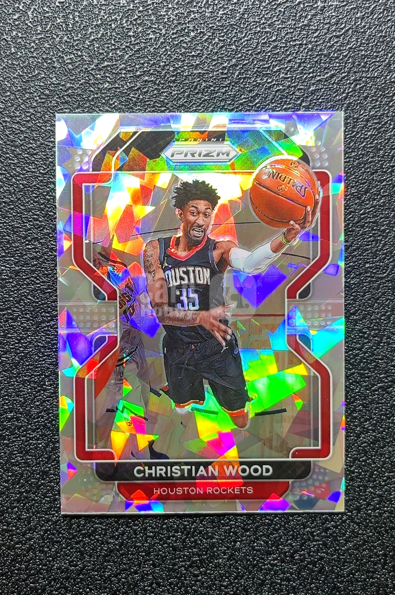 【岛屿拍卖】2021 Panini Prizm Christian Wood 克里斯蒂安·伍德 银碎冰折 折射 卡品如图 高价值 #112 Houston Rockets 0009#476