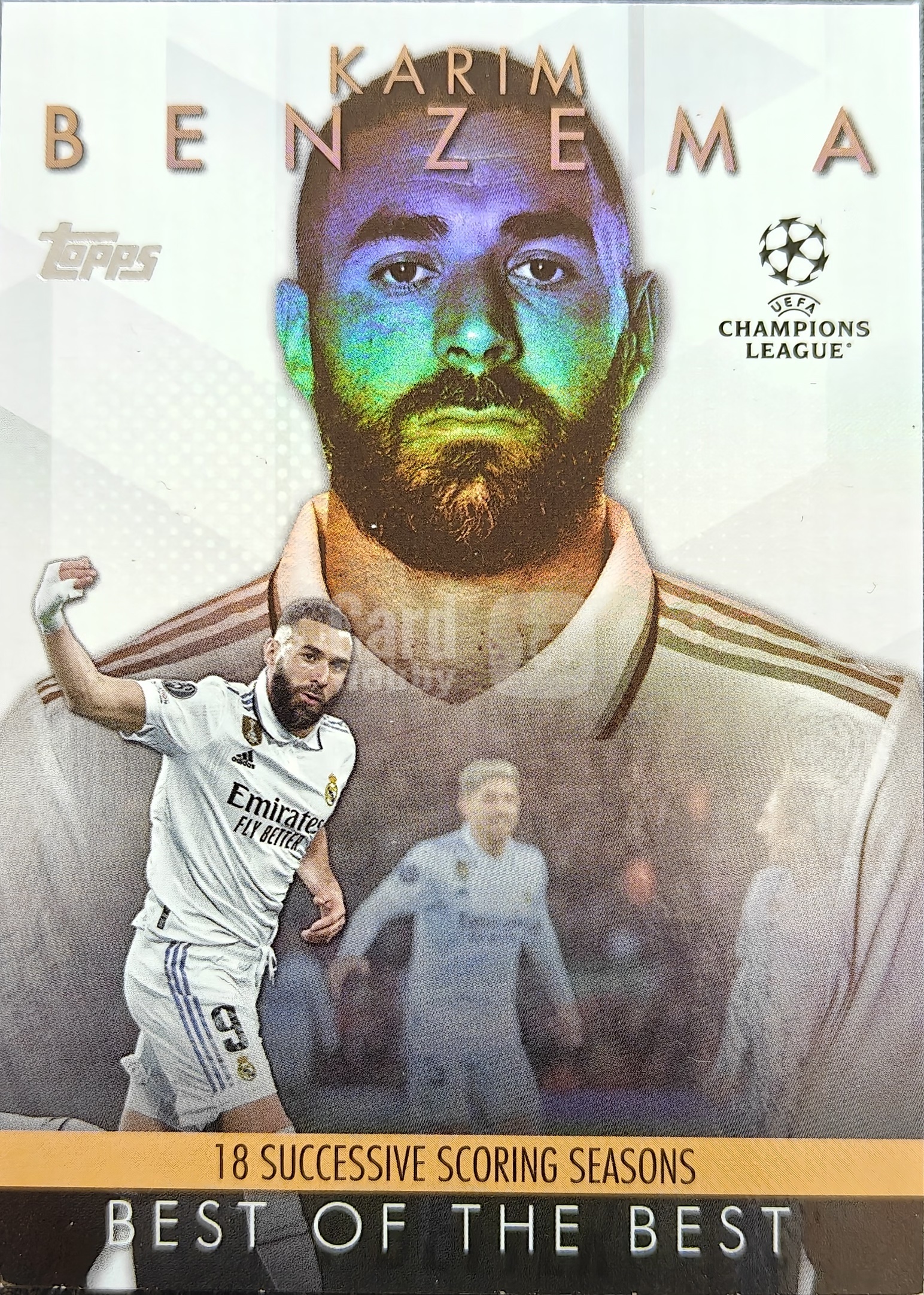 【k代拍】2024 topps 欧冠系列 皇家马德里 本泽马 Benzema BEST OF THE BEST