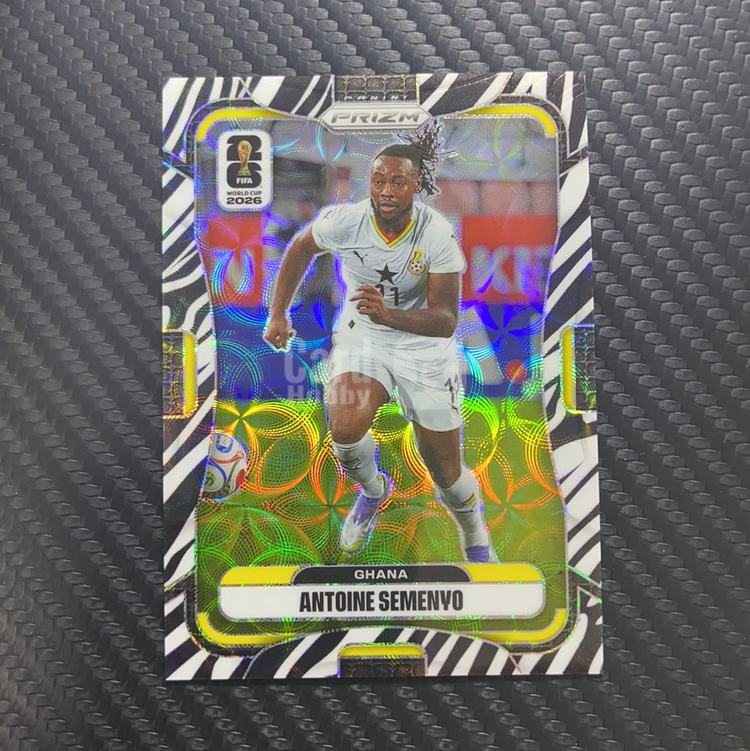 2026 Panini Prizm Fifa World Cup 只合并当天订单 卡品如图(一哥) Antoine Semenyo 塞门约 塞梅尼奥 加纳 伯恩茅斯 曼城 大象折 大比例 SSP