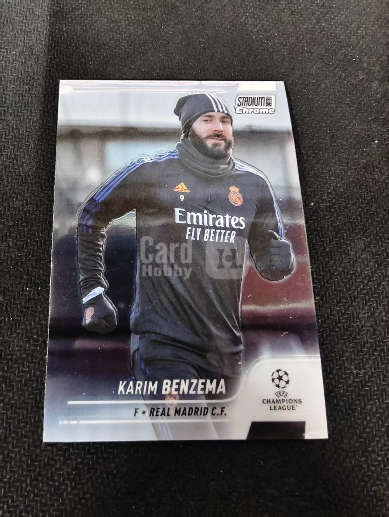 【可合并,不累计】2022 Topps Stadium Club Chrome Karim Benzema 本泽马 皇马 竞技场 欧冠 划痕 边角瑕疵 #68